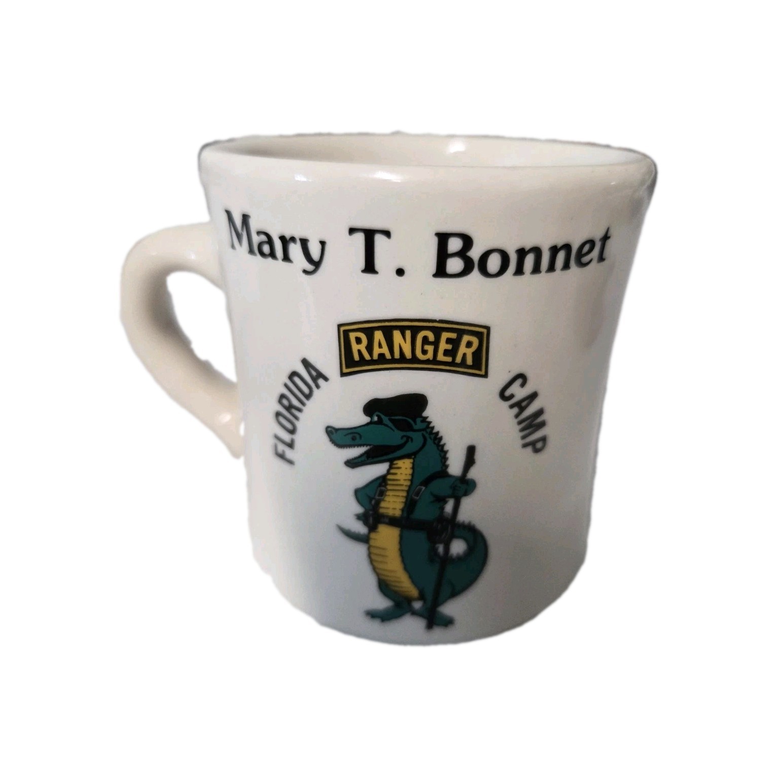 Vintage Victor Military Mug US Army Ranger School Florida Camp Alligator A&J...