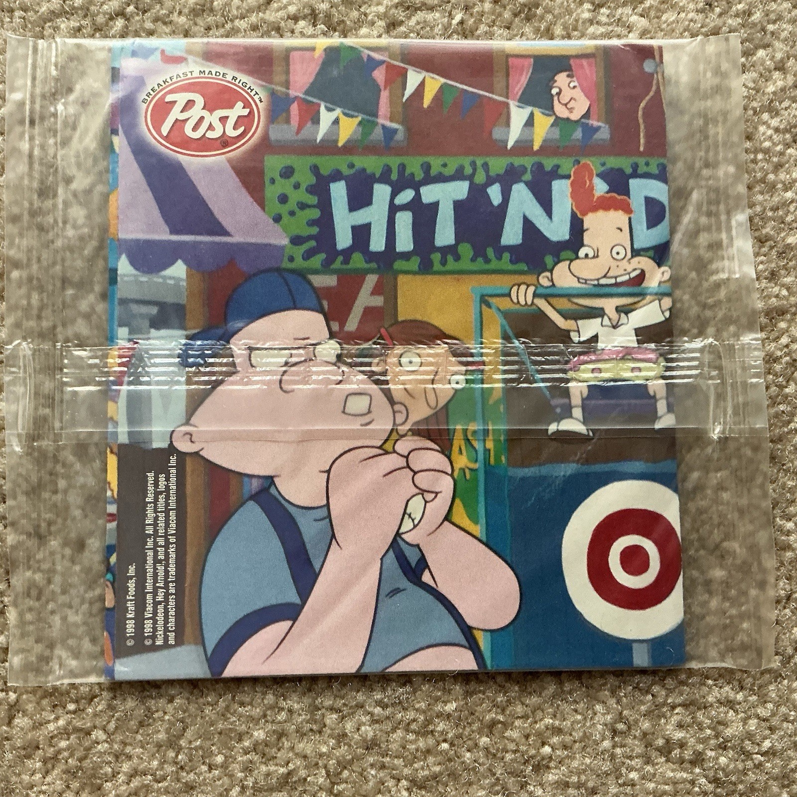 1998 Post “ Hey Arnold” Nickelodeon Cereal Premium Game 1998 Post “ Hey Arnold” Nickelodeon Cereal Premium Game