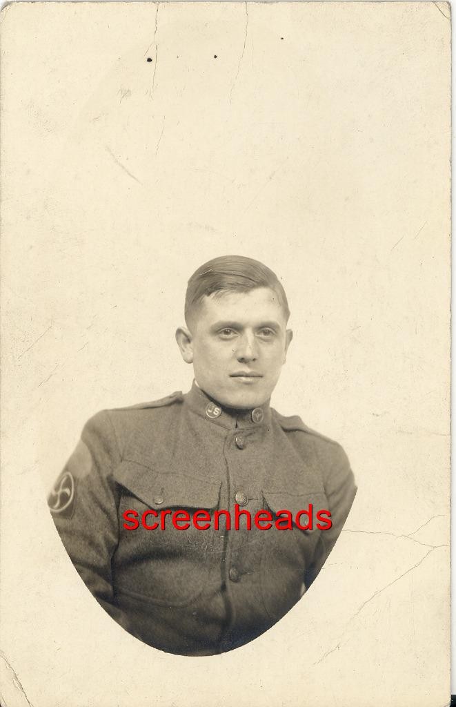 C1918 WWI RARE RPPC PHOTO 
