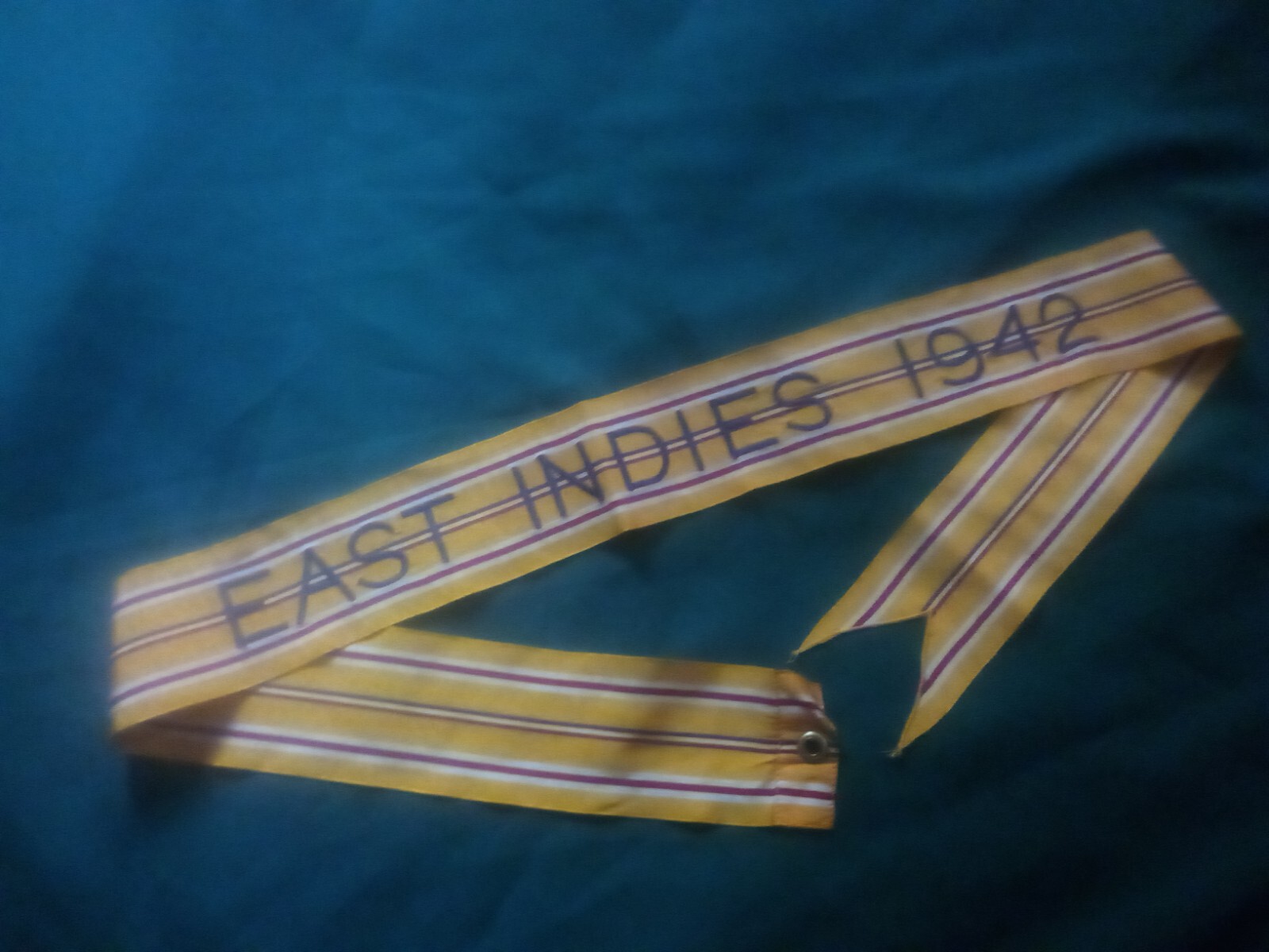 Campaign Streamer/ WW2 Pacific/ East Indies 1942/ Used