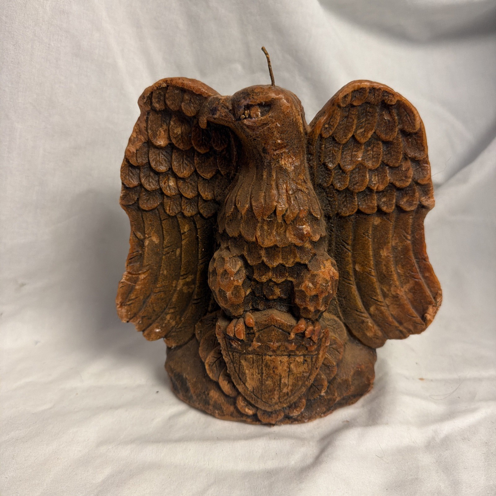 VINTAGE WAX CANDLE EAGLE COMMEMORATIVE EDITION - TAKE STOCK IN AMERICA