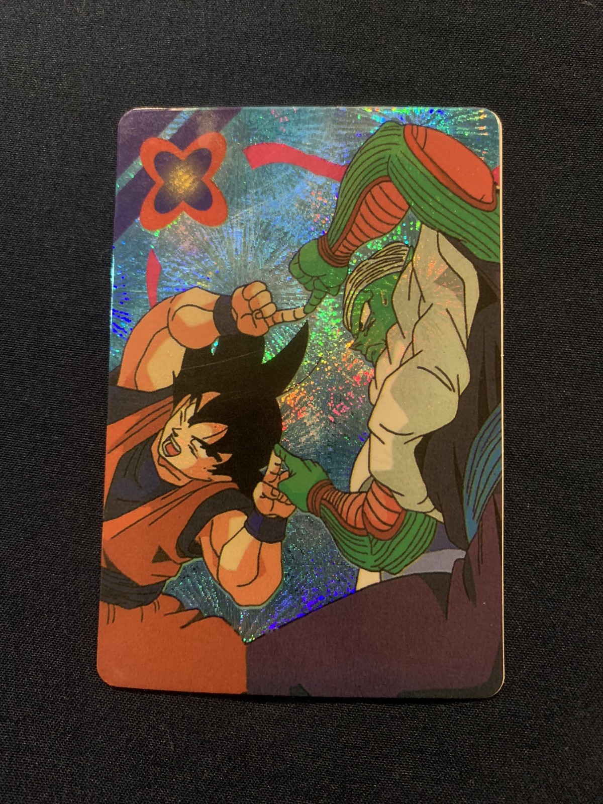 Rare Vintage Dragon Ball Z Goku & Piccolo Fusion Holo Prism🔥The Super Saiyan🔥