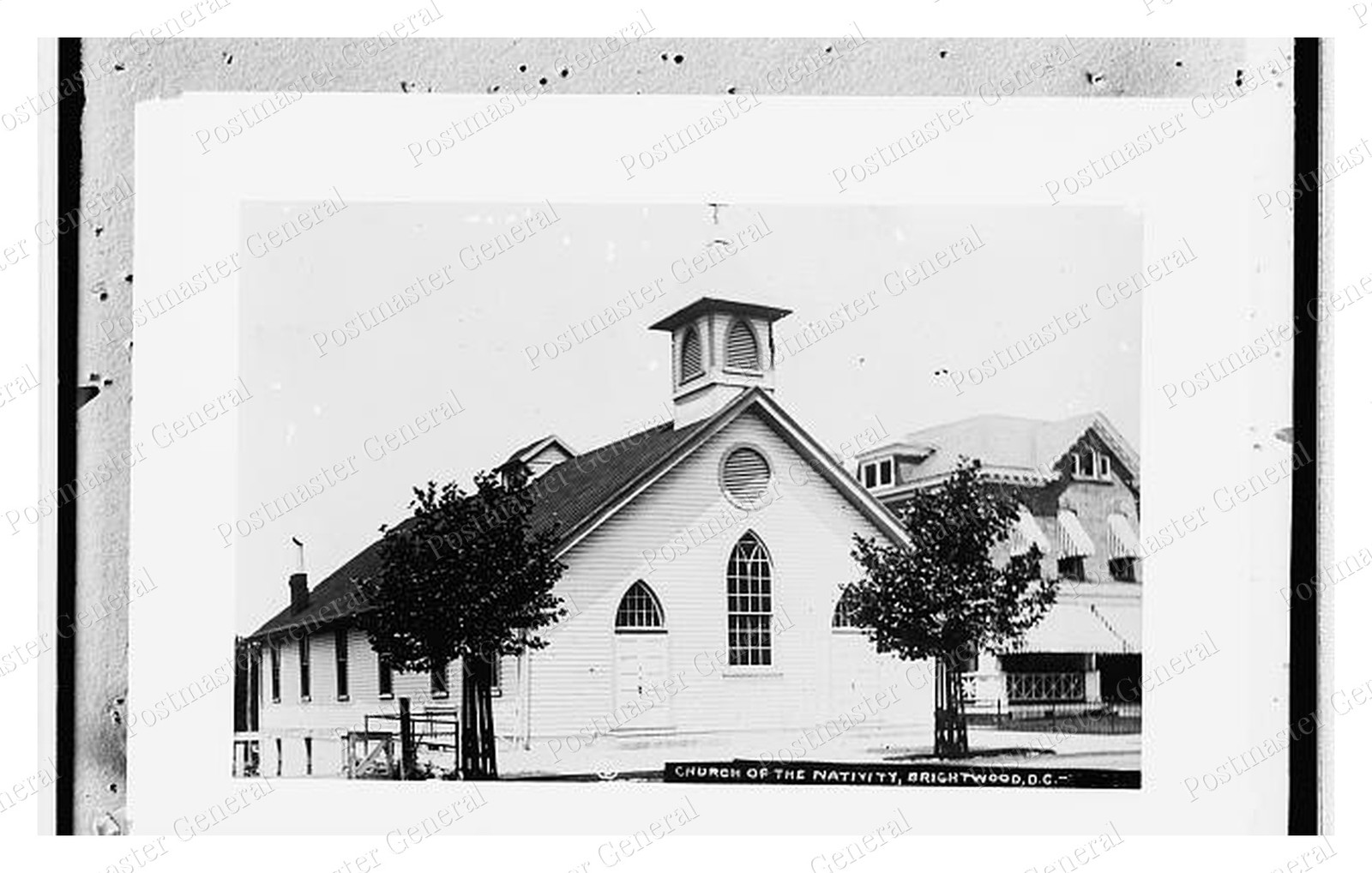 Brightwood Washington DC Church of Nativity Standard Postcard COPY RPPC