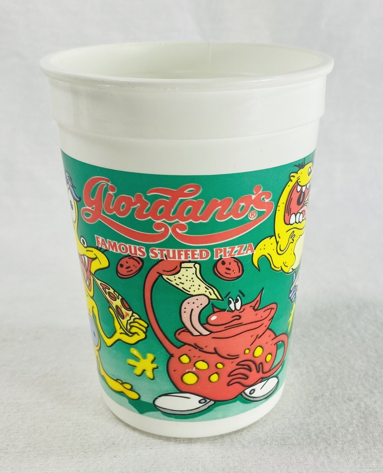 Vintage Giordano’s Pizza Kids Childrens Plastic Cup Chicago Deep Dish Pizza 4.5” Vintage Giordano’s Pizza Kids Childrens Plastic Cup Chicago Deep Dish Pizza 4.5”