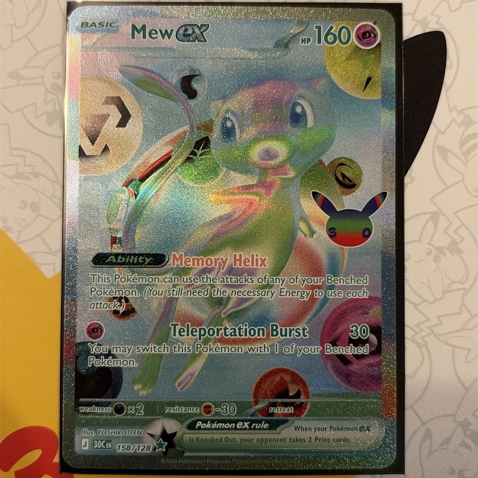 Pokemon Company Mew ex 158/128 30th Anniversary Set “Future Mew”
