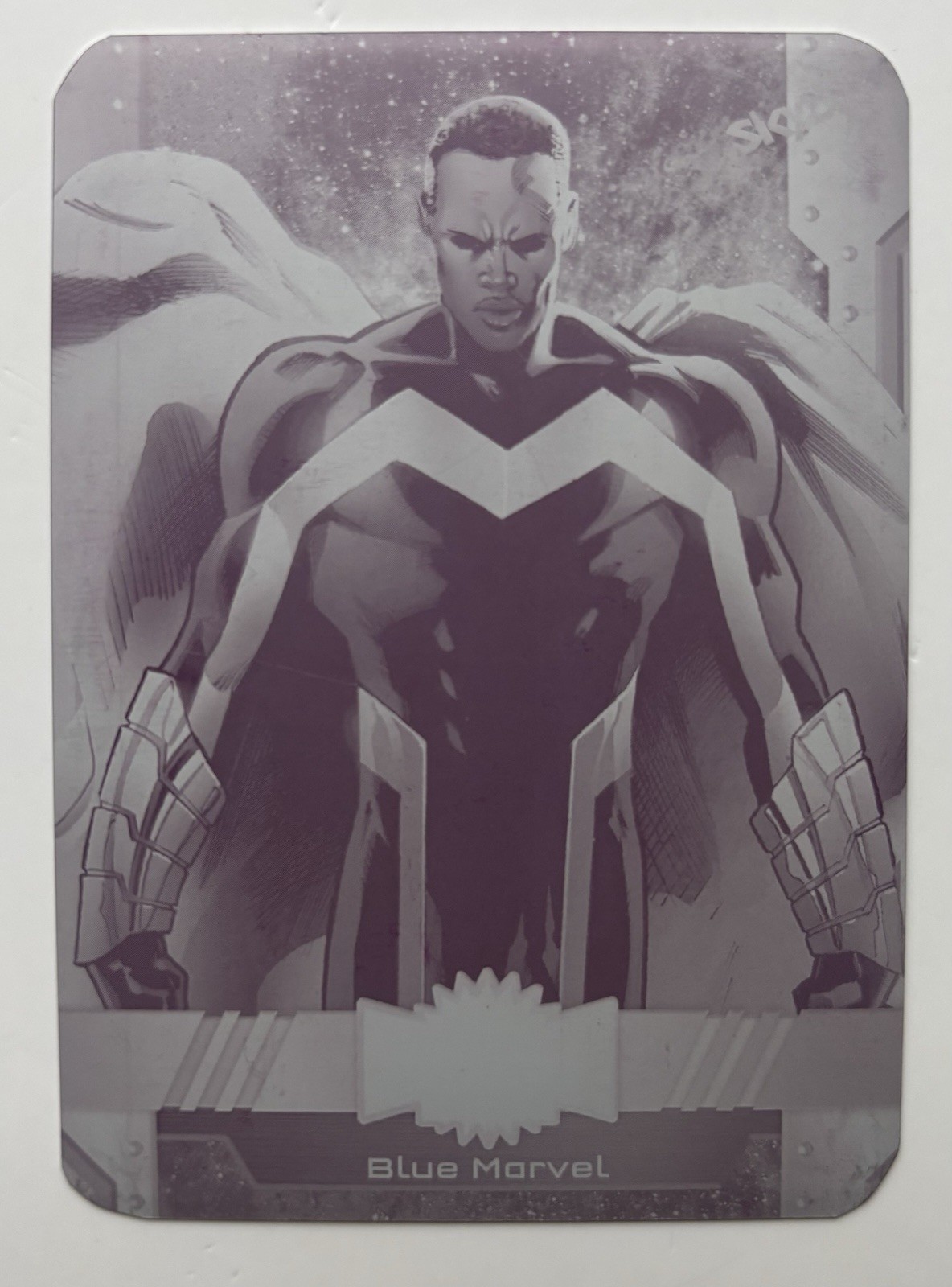 2024 Marvel Metal Universe Avengers Printing Plate Magenta Blue Marvel 1/1