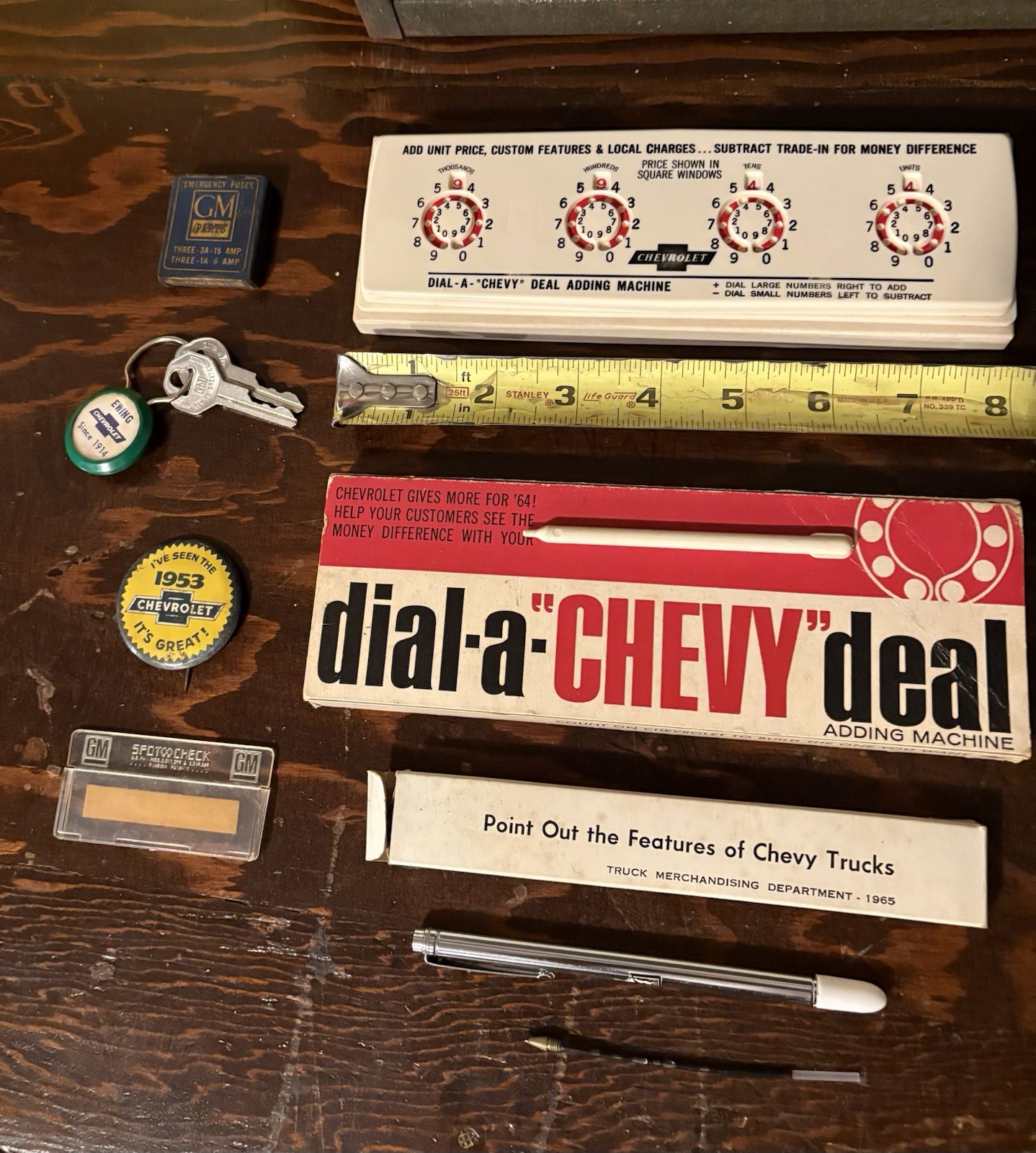 Vintage Chevrolet Salesman Promotional Items. Unique Chevy Collectibles￼