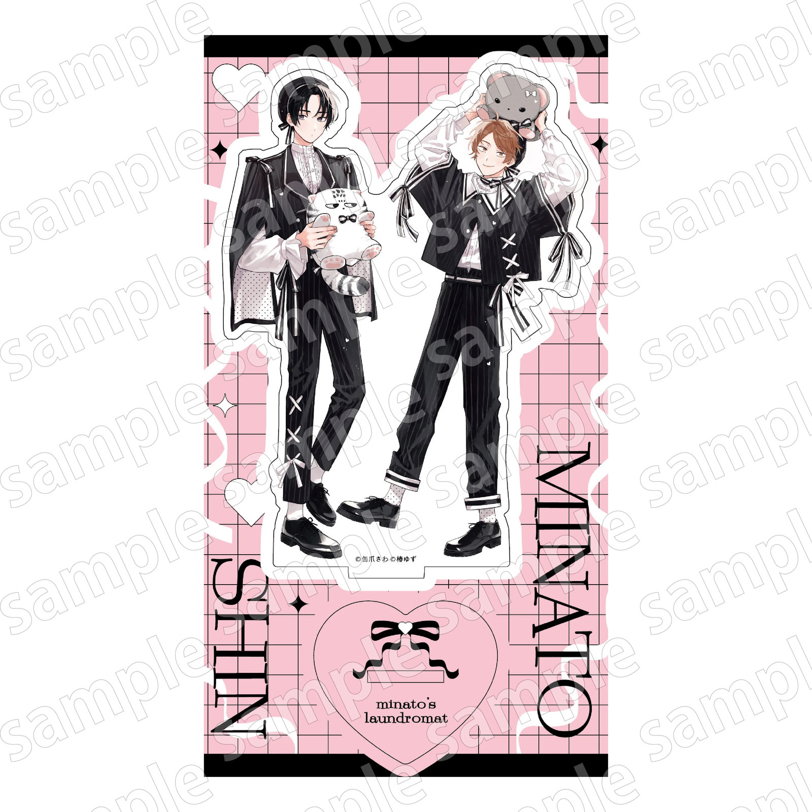 Minato\'s Laundromat (Black & Pink ver.) Acrylic Stand