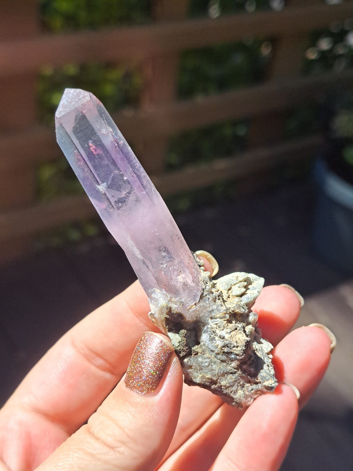 Amethyst With Calcite On Matrix Namibia Amethyst With Calcite On Matrix Namibia