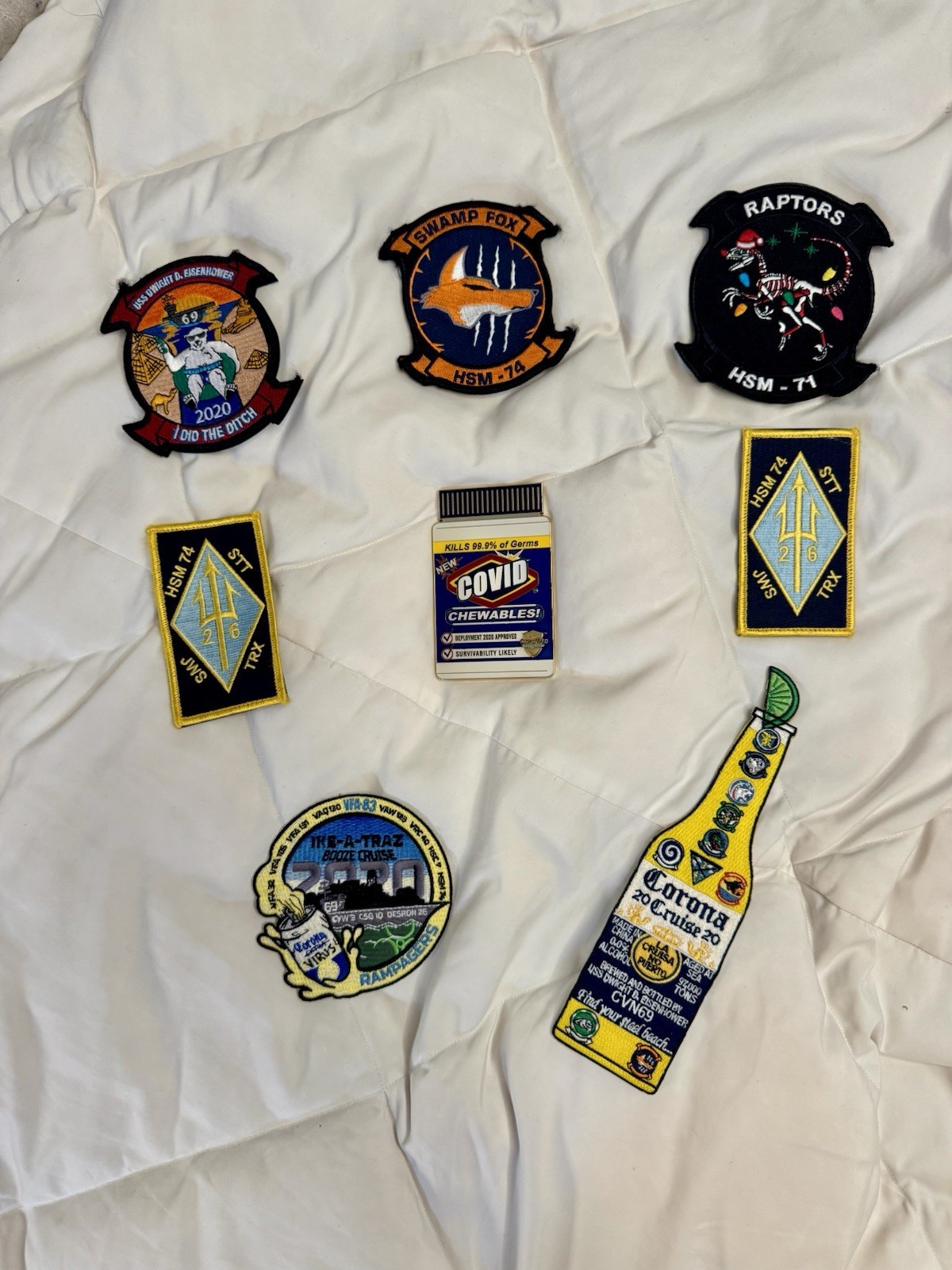 USS Dwight D Eisenhower CVN-69 2020 Corona Cruise Memorabilia Lot