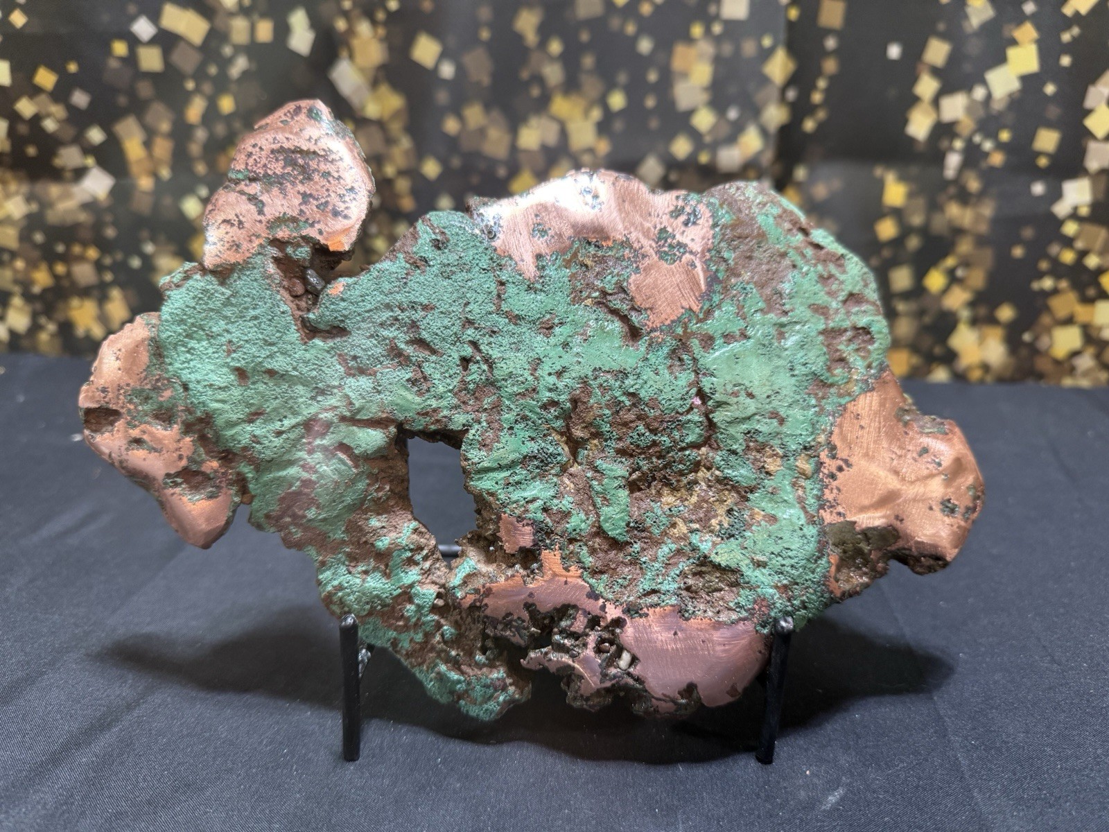 7 Lb + Natural Michigan Float Copper W/Green Patina & Polished Copper. W/Video