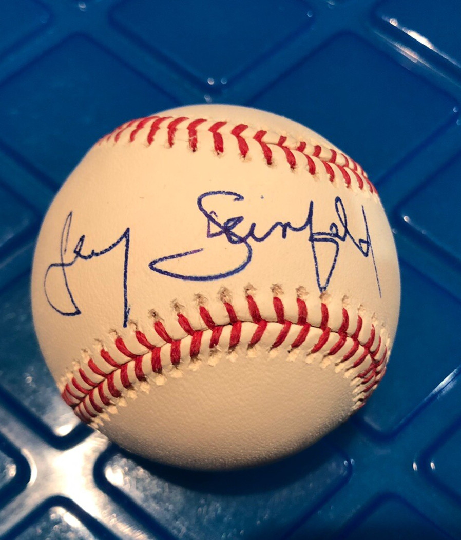 JERRY SEINFELD Autographed PSA Authenticated OMLB Baseball, FULL SIGNATURE, RARE