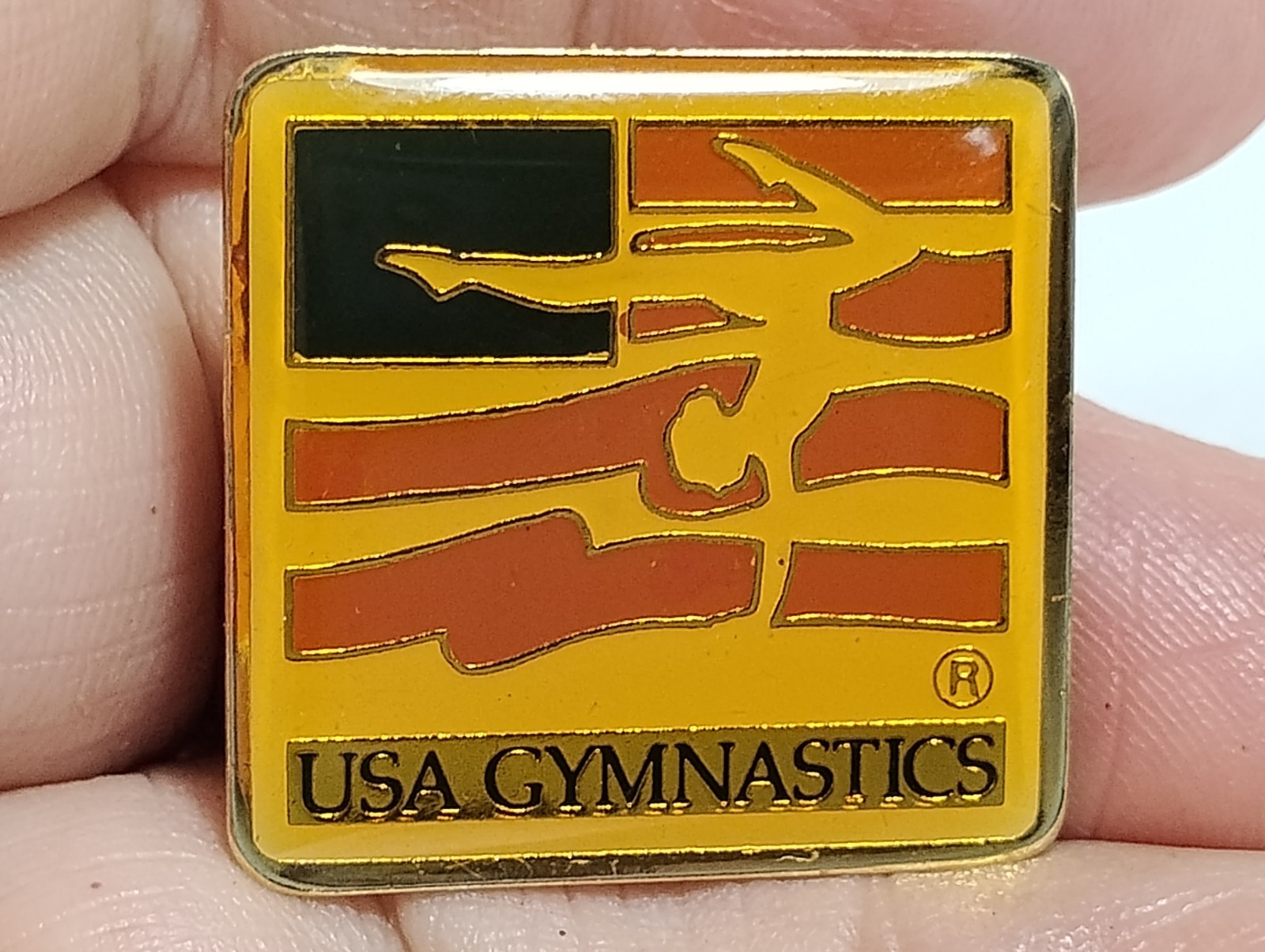 USA Gymnastics Olympic Games World Championship Logo Lapel Pin 