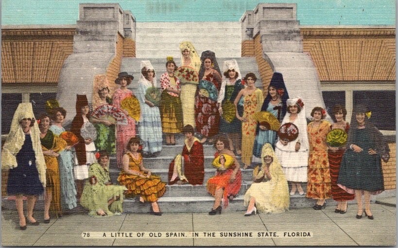 c1940s FLORIDA Linen Postcard \