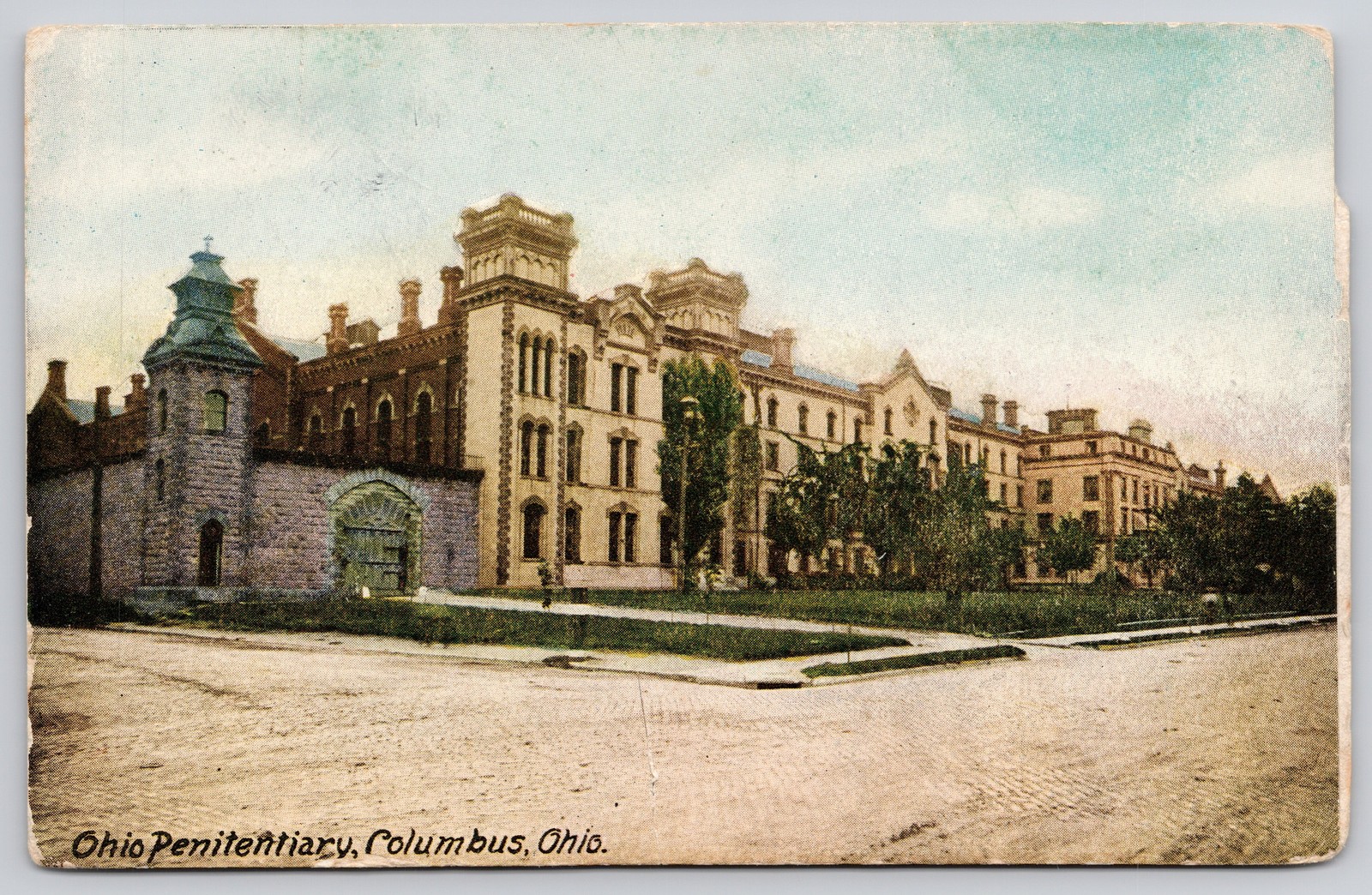 Columbus Ohio OH Ohio Penitentiary Postcard c1910s