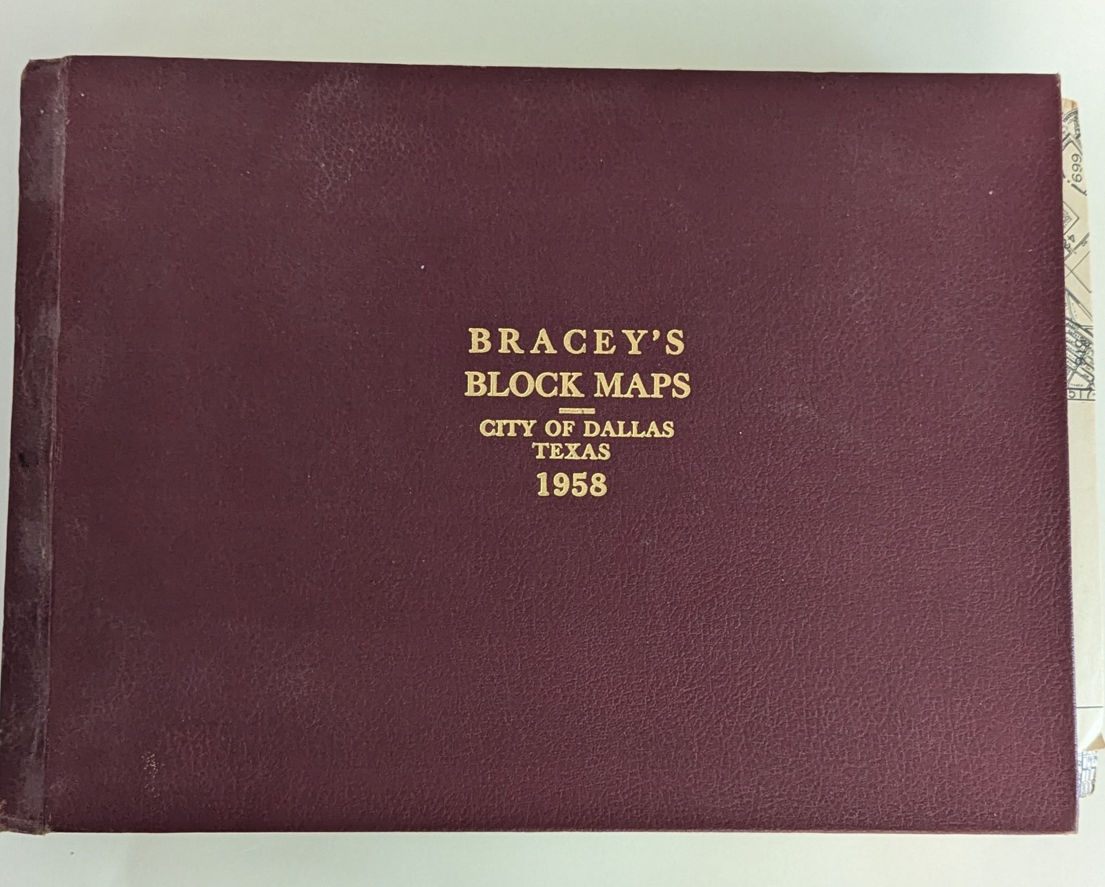 Bracey's Block Maps Dallas Texas 1958 Owners and Addresses Who owns Land Book