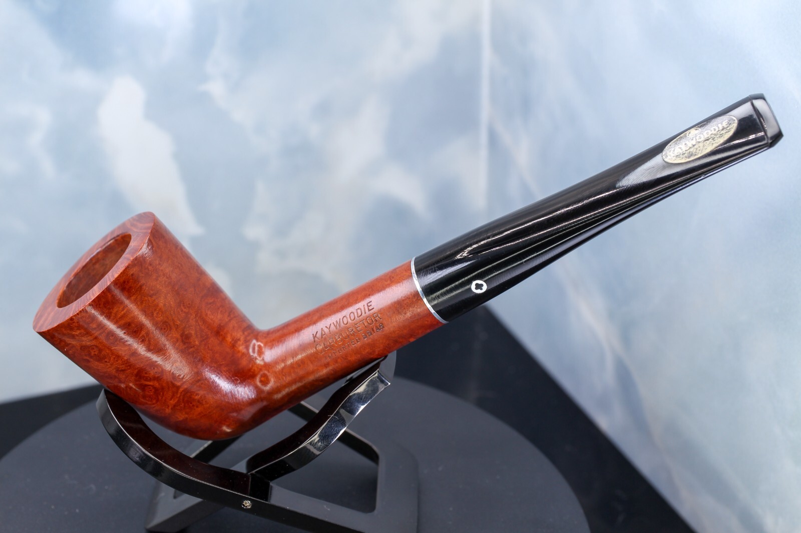 UNSMOKED NEW 1950s KAYWOODIE Pipe 13 -- Large Dublin Carburetor Briar 3 Hole