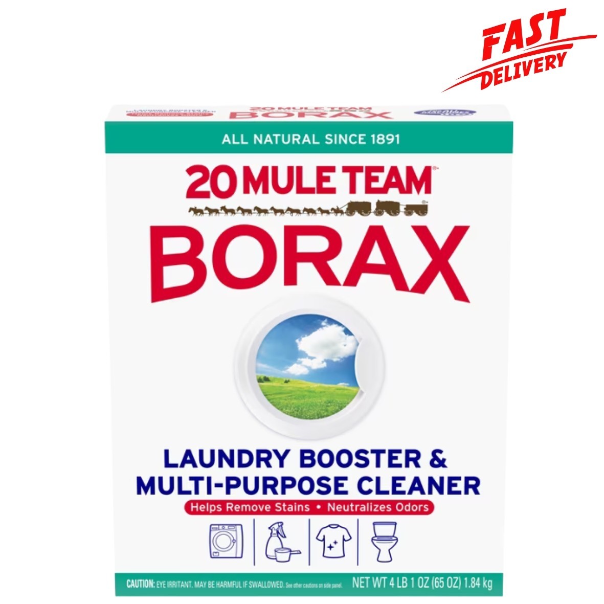 20 Mule Team Borax Laundry Booster Multi Purpose Cleaner 65 oz