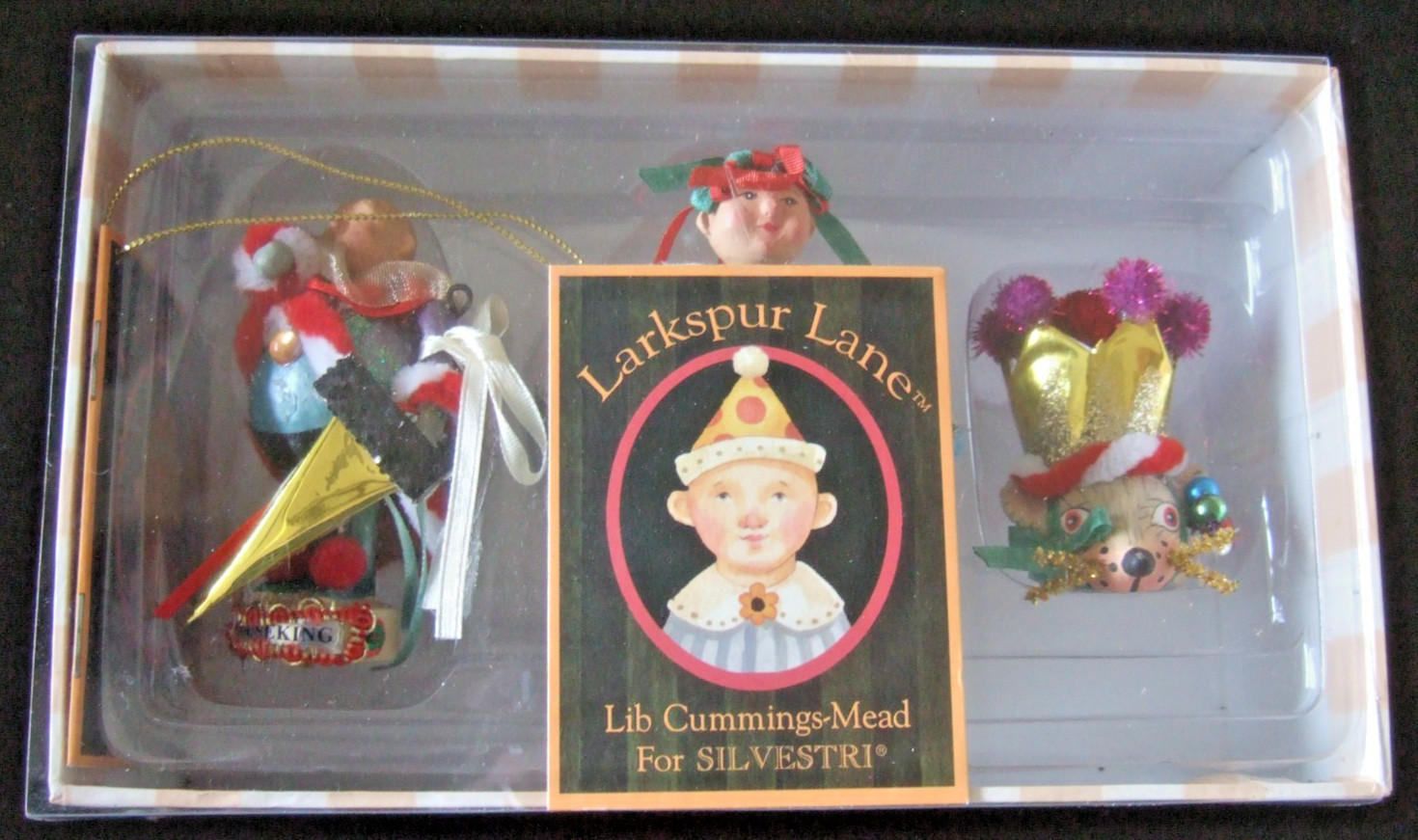 RARE  LARKSPUR LANE LIB CUMMINGS-MEAD SILVESTRI MOUSE KING & CLARA   MINIATURES