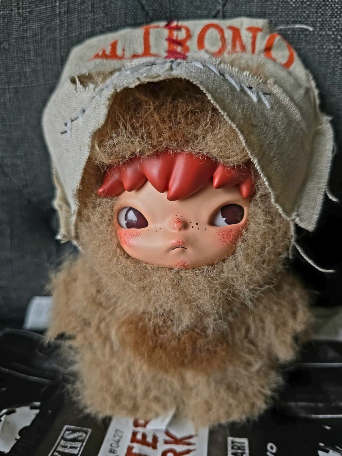 Pop Mart X Hirono After Dark Plush Doll Pendant - Masked