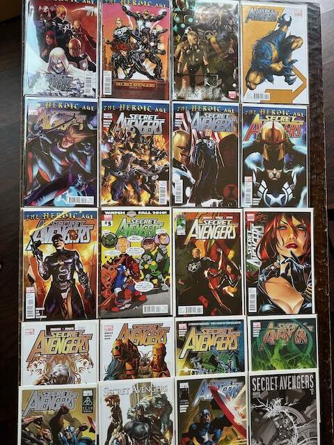 Secret Avengers Comic Book Lot, 51 Issues, Marvel, NM, Vol. 1, Variants.