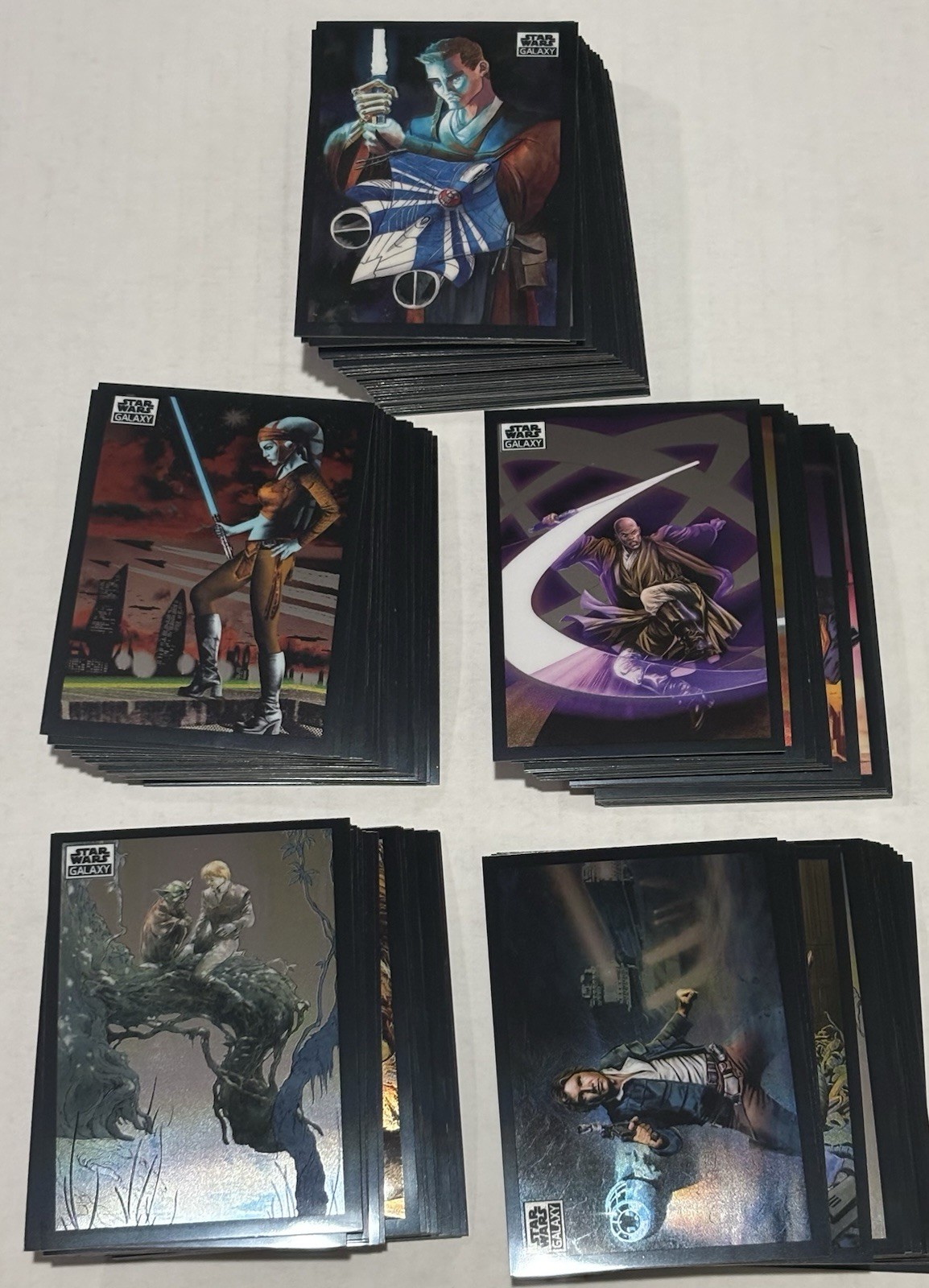 2022 Topps Chrome Star Wars Galaxy COMPLETE BASE SET #1-100