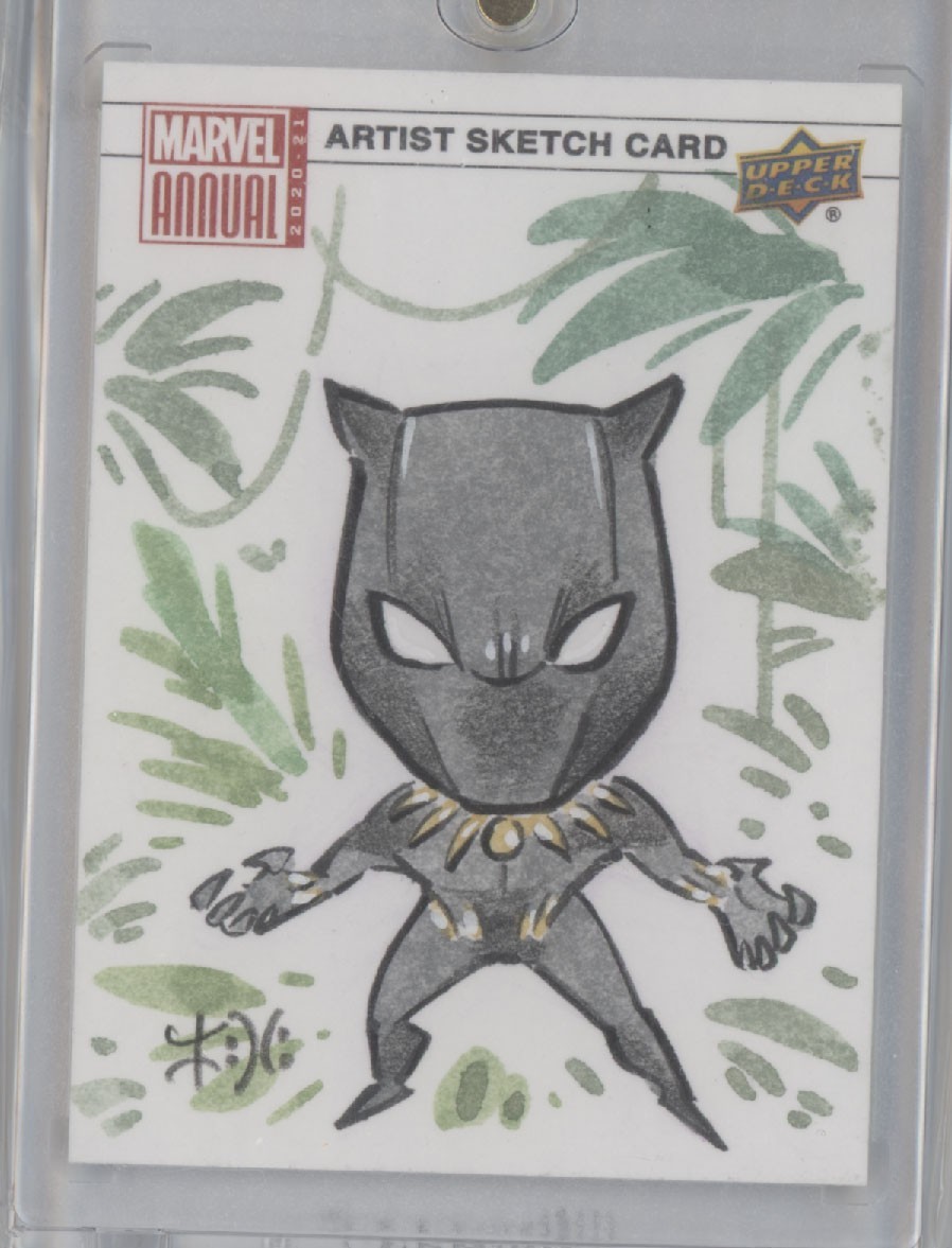 Black Panther 2020-21 Upper Deck Marvel Annual Peach Momoko Sketch #1/1