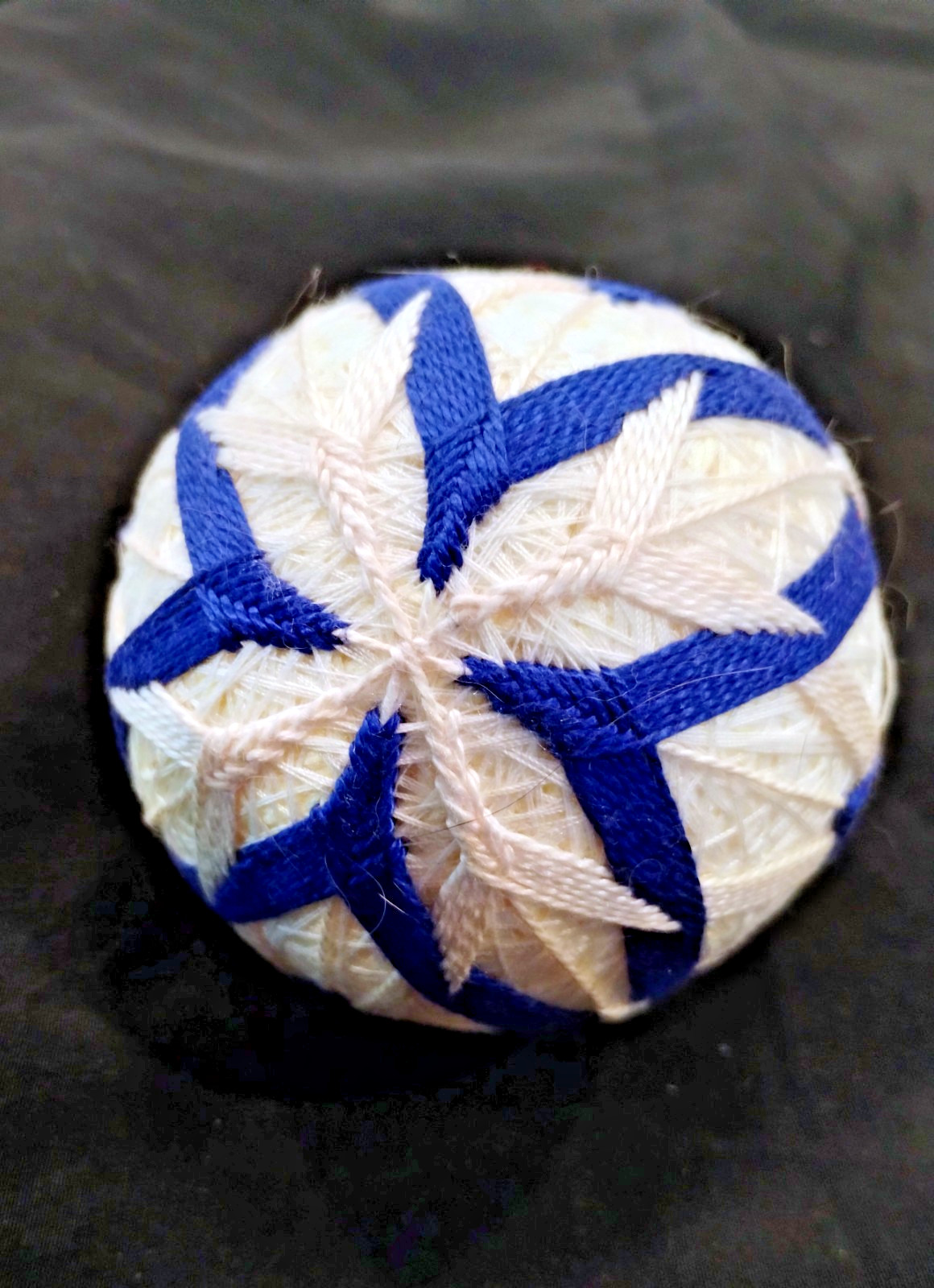 Vintage Japanese Handcrafted Temari Ball Traditional Folk Art Handmade