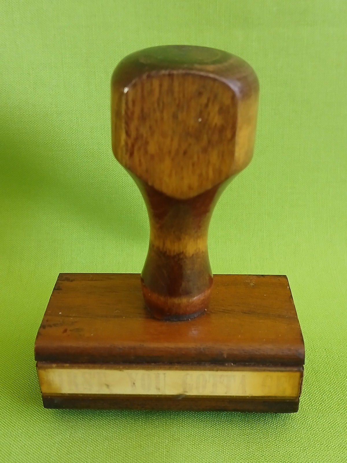 Vtg 1970s Rubber Advertising Ink Stamp \