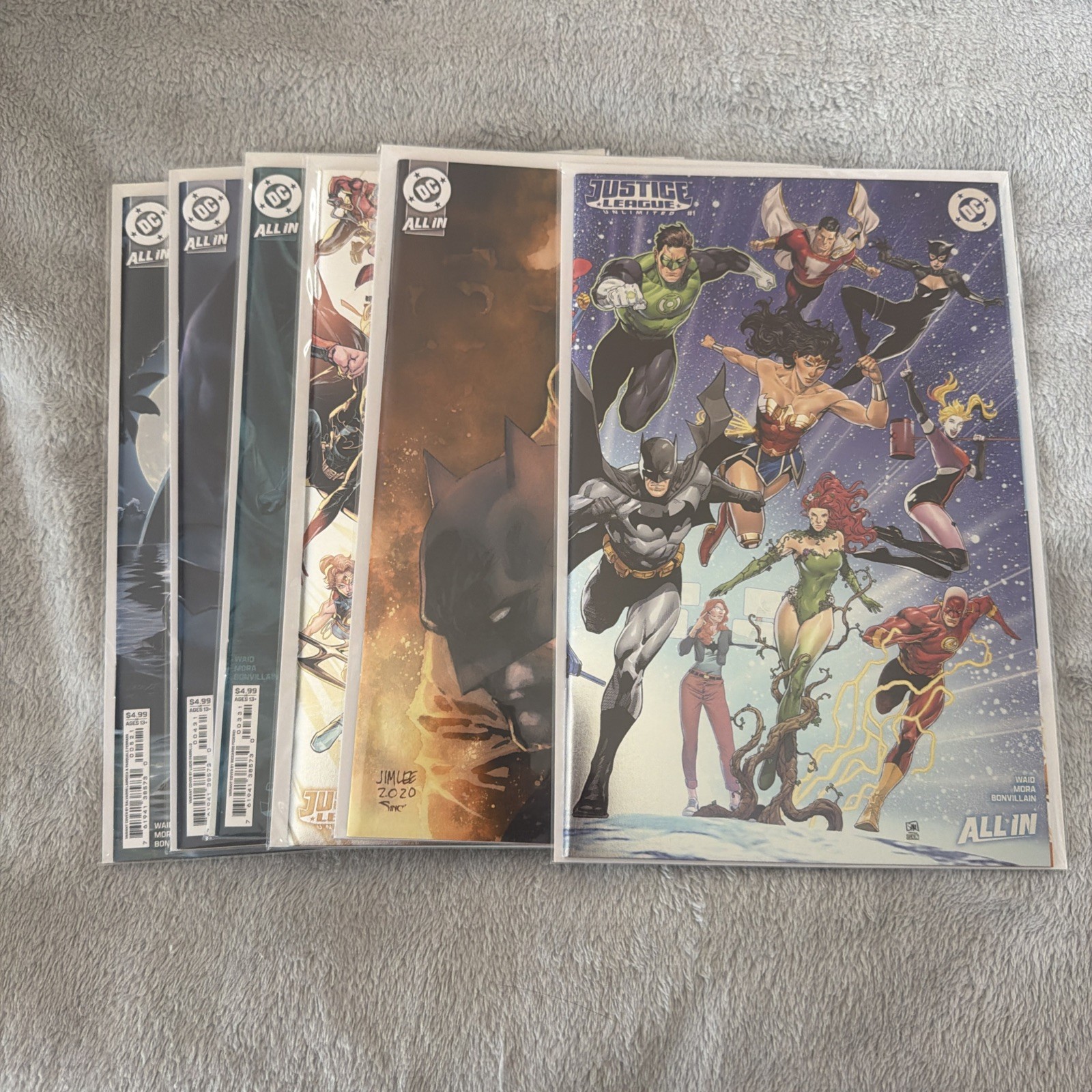 Justice League Unlimited #1-5 Vol. 1 Into The Inferno Variant & Foil Set DC 2024