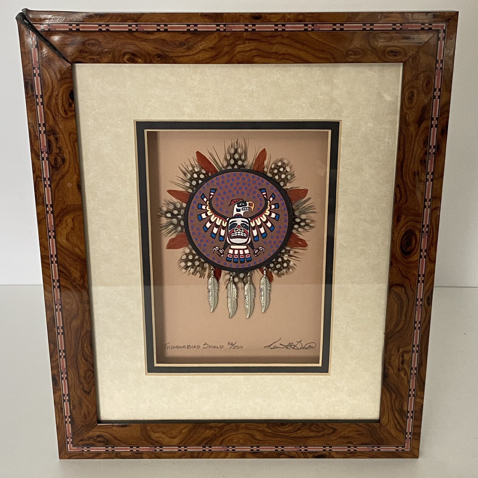 Kenneth Banks Native American Artist Thunderbird Visioning Shield Signed 56/250
