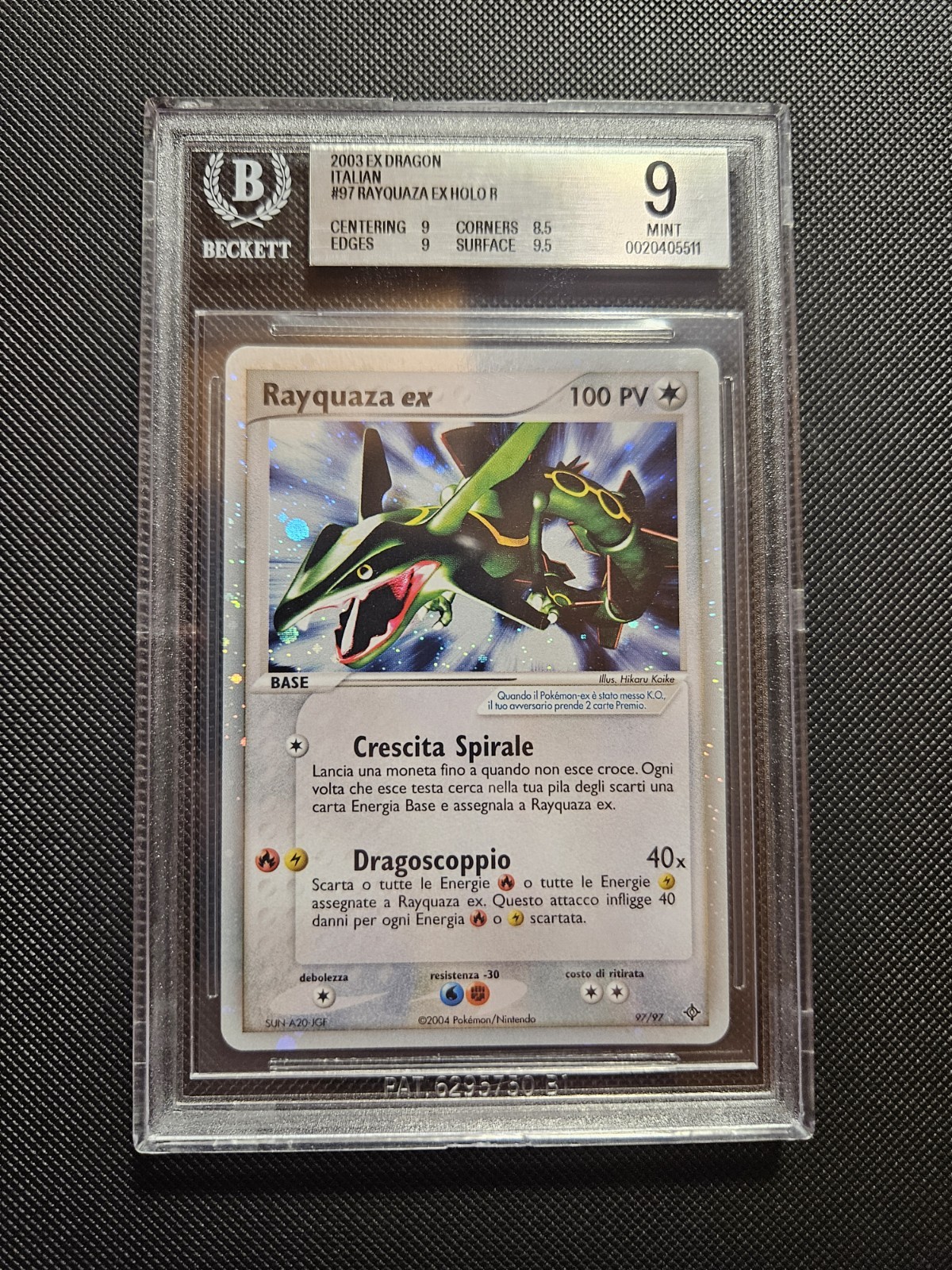 Rayquaza Ex Dragon ita 97 /97 Bgs 9