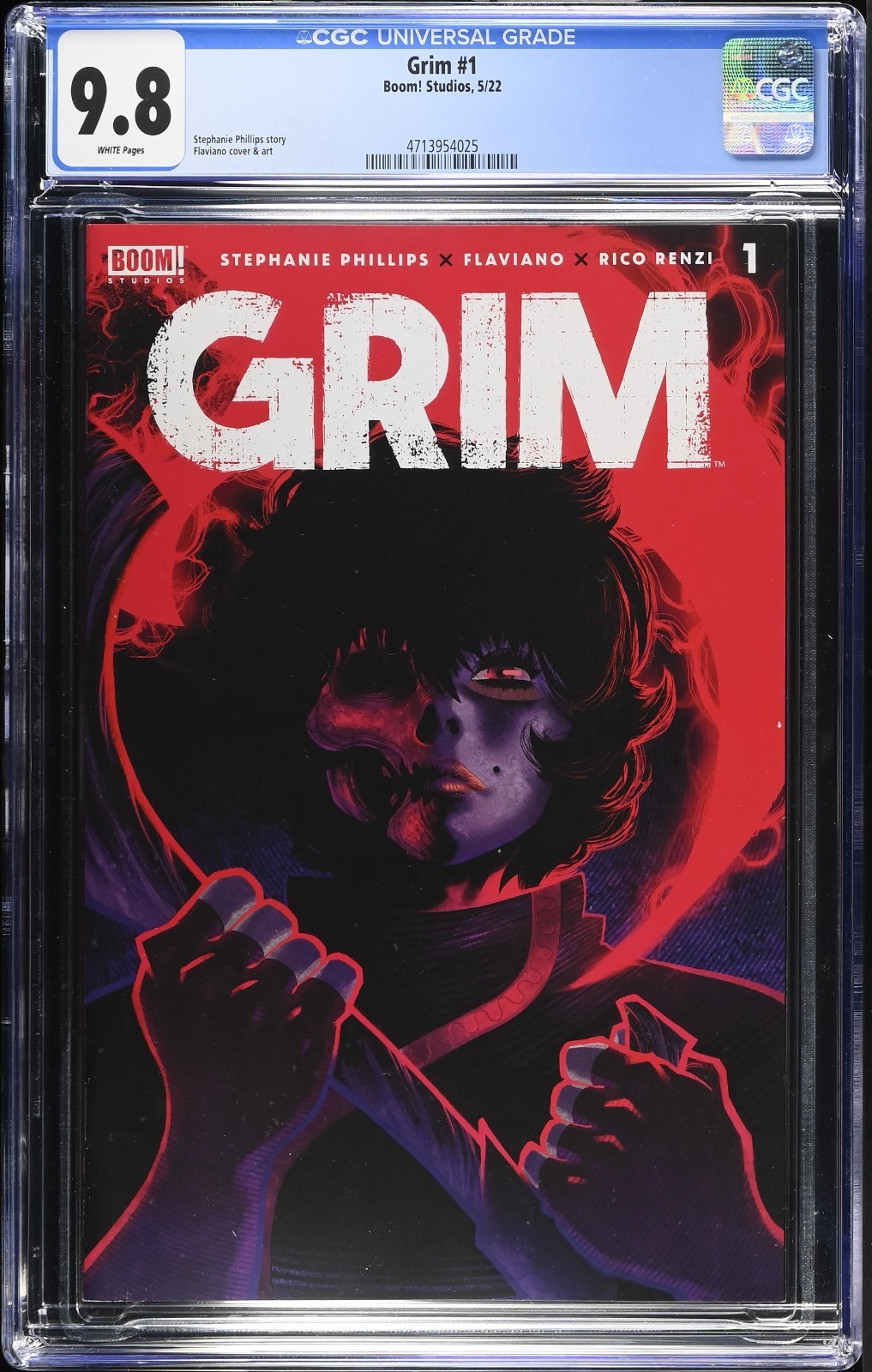 Grim #1 CGC 9.8  Boom Studios 2022 Flaviano Cover A White Pages