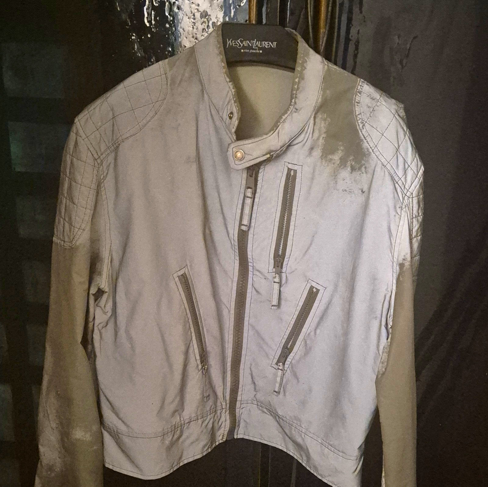 Vintage Franco Moschino Men\'s Reflector Motorcyle Jacket