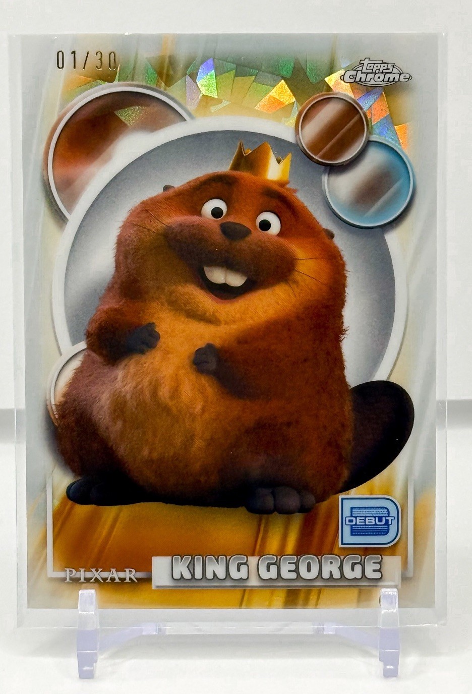 2026 Topps Chrome Disney Sapphire King George DEBUT Pearl ALPHA 01/30 Hoppers