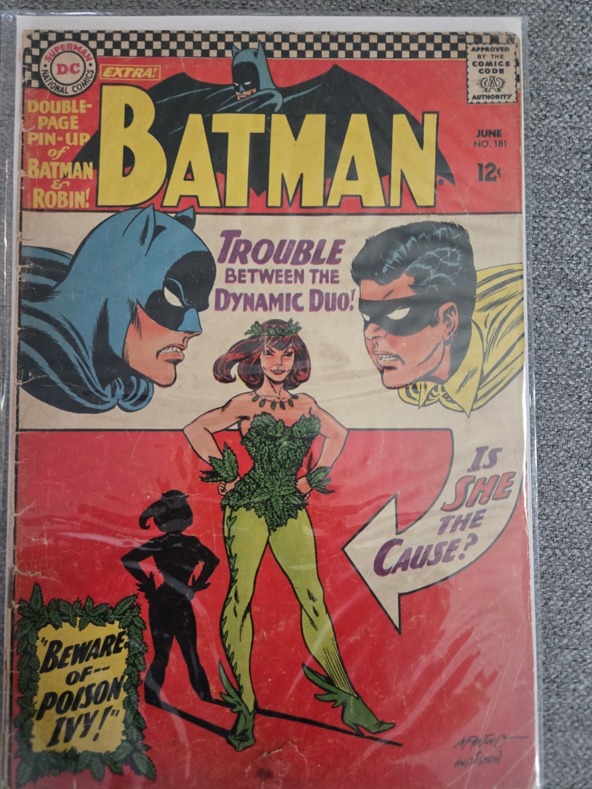 1966 Batman Comic #181 Poison Ivy Debut Read Description 