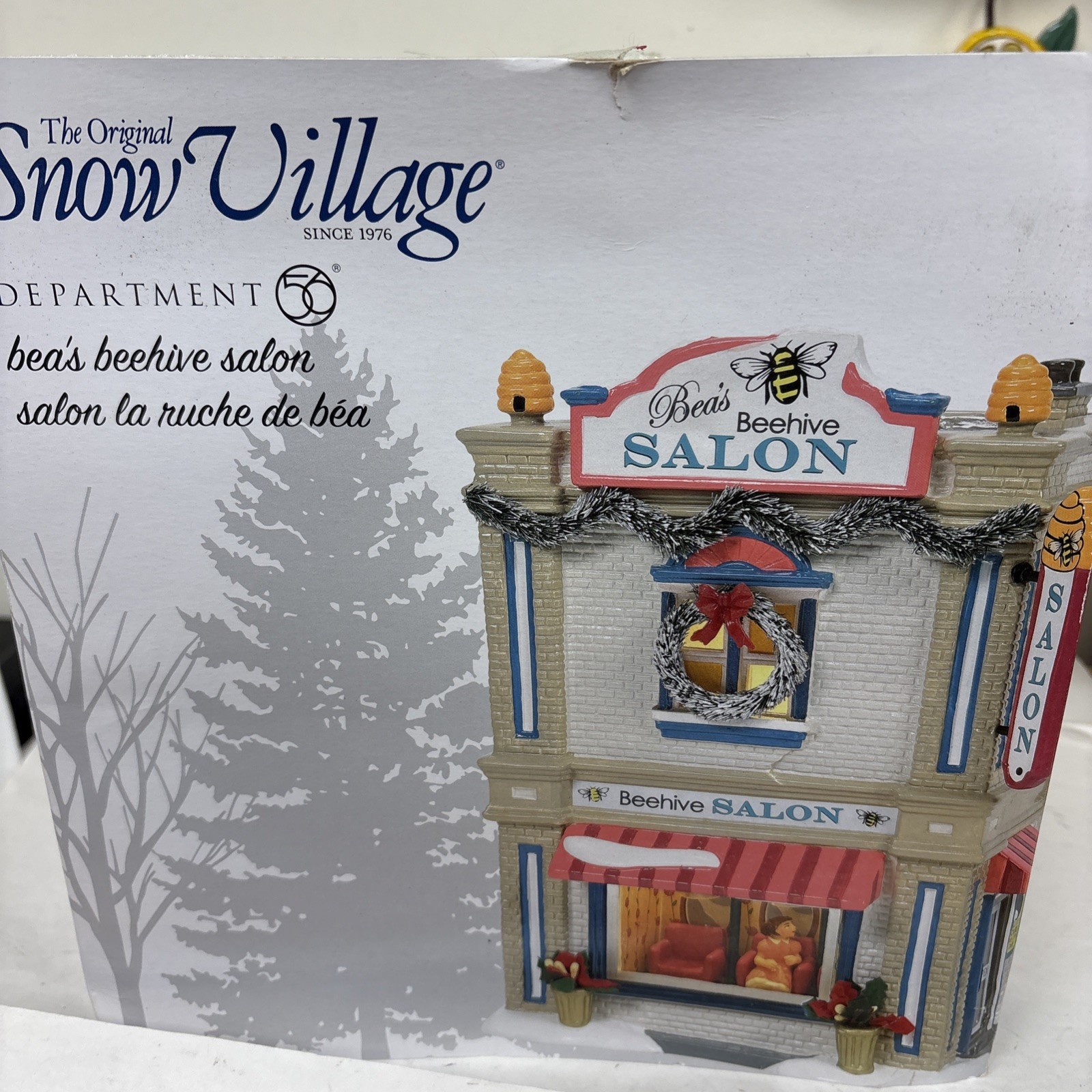 Dept 56 BEA\'S BEEHIVE SALON Snow Village 6009714 Department 56 New 2022 IN STOCK