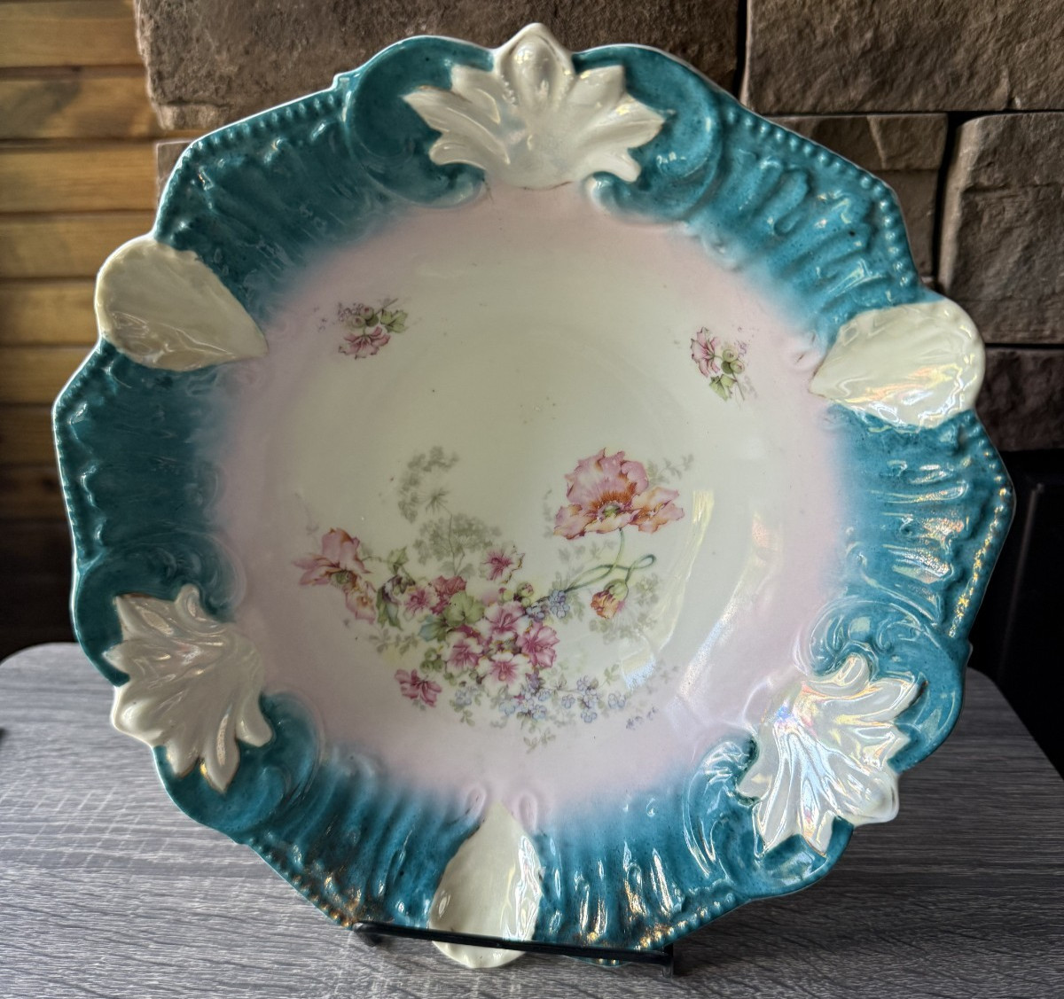Antique Serving Bowl T.L. Bavaria Germany (Theodore Lehmann) 1900-1910 Stamp 10\