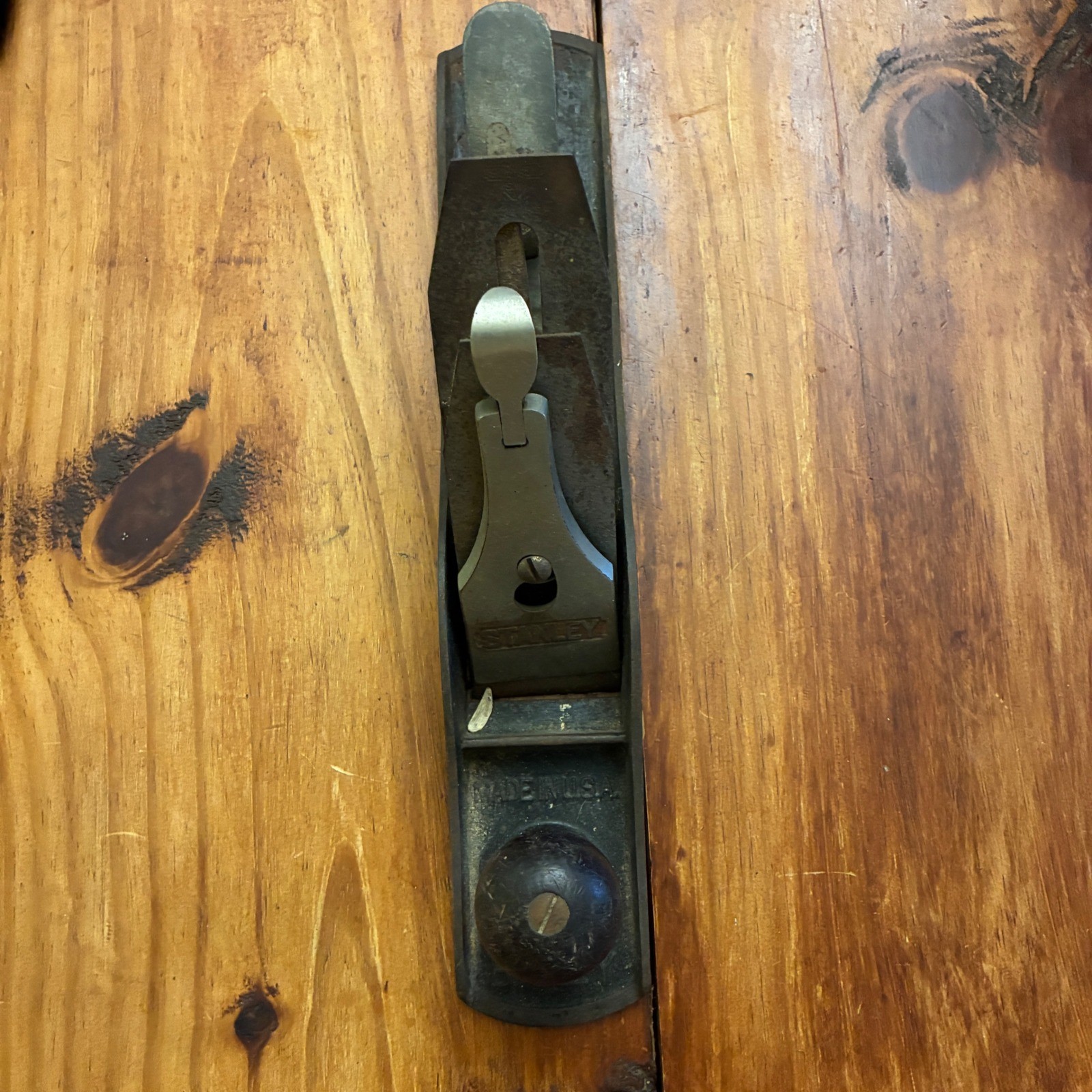 Stanley Bailey No 5 Jack Plane  Vtg Woodworking Hand Tool Aluminum Rear Tote