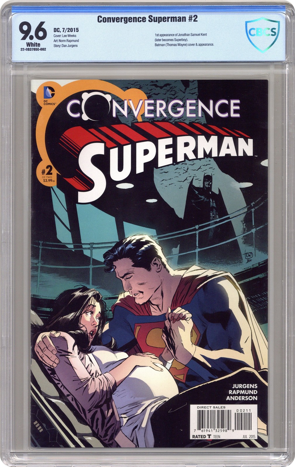 Convergence Superman #2A Weeks CBCS 9.6 2015 22-0B3765E-002 1st Jonathan Kent