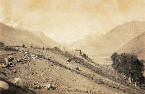 Yasin fort & village Jammu & Kashmir 1903 OLD PHOTO