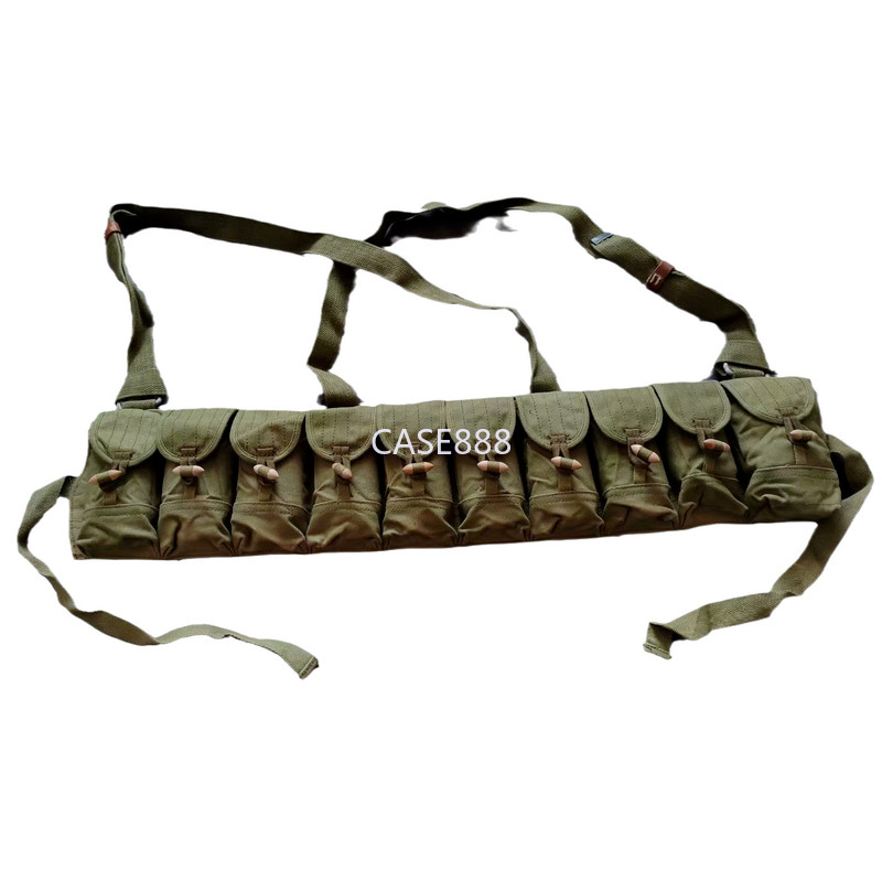 Original Vietanm War Chinese Type 56 Chest Rig Surplus Ammo Bandolier Pouch NEW