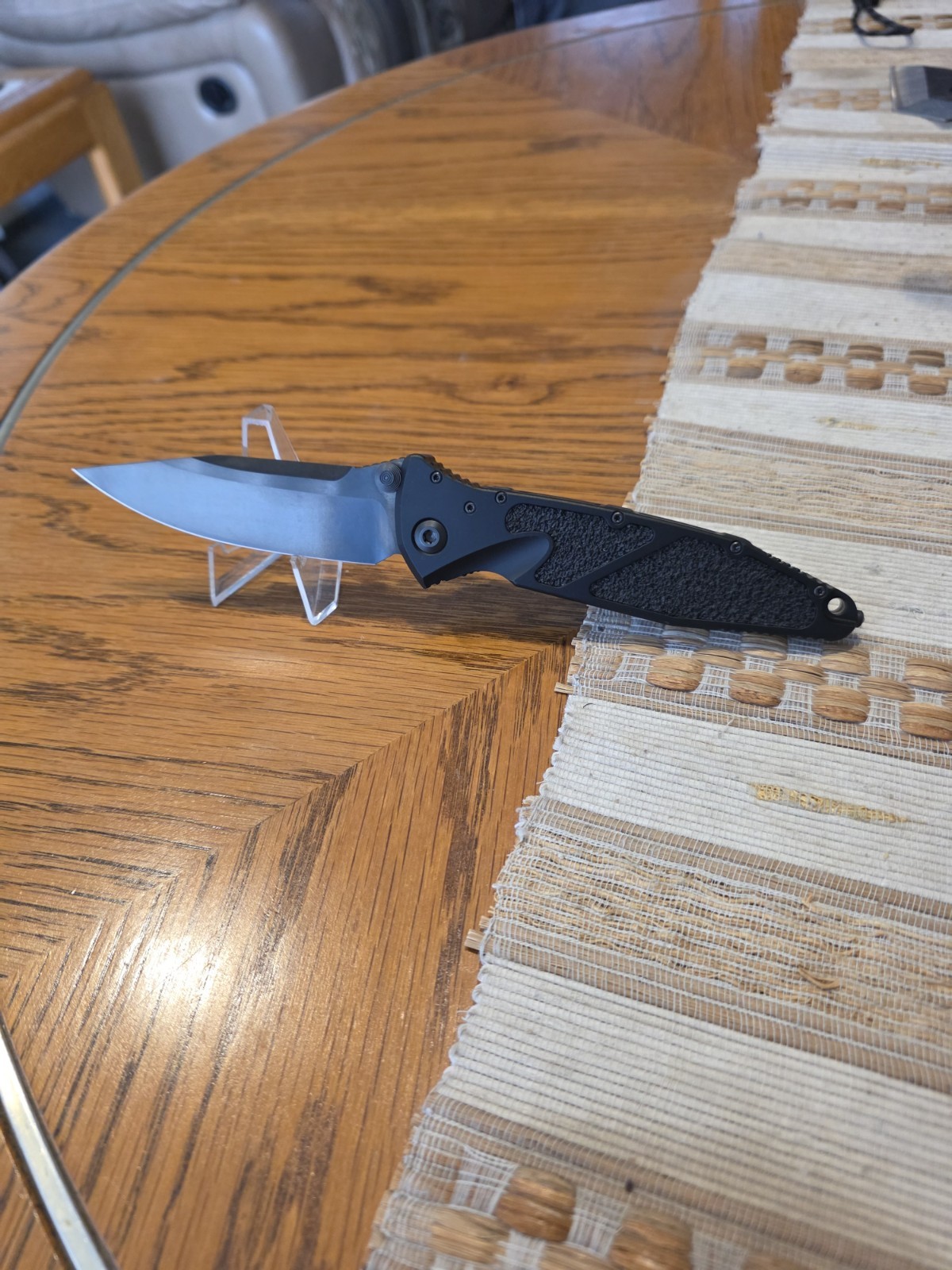 Micro-tech Socom Elite Signature Series Manual Tanto - Shadow DLC / M390
