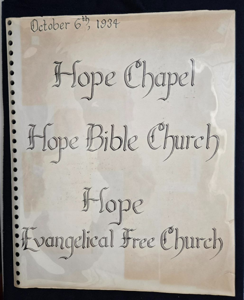 Vintage Santa Barbara Hope Chapel Church History Scrapbook Photos Newspaper Arch