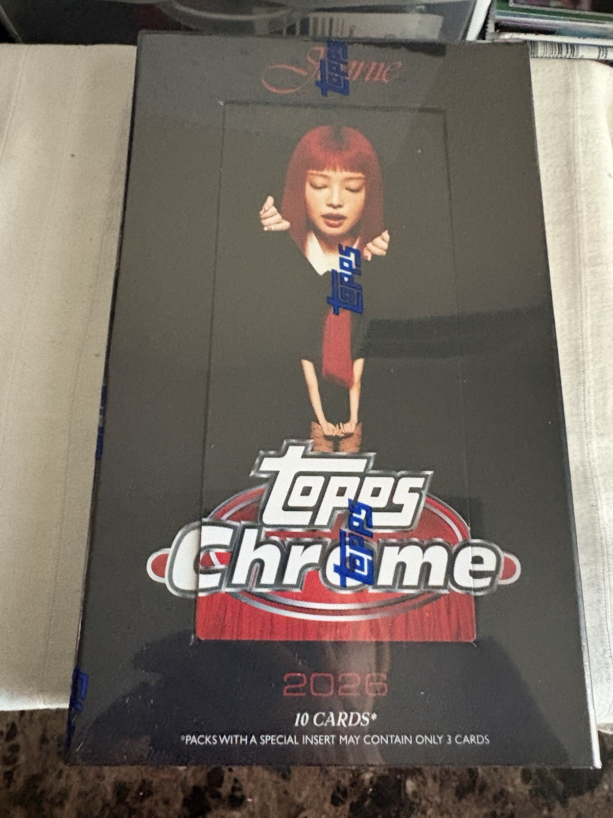 2026 TOPPS CHROME x JENNIE HOBBY BOX (10 Cards) Brand New