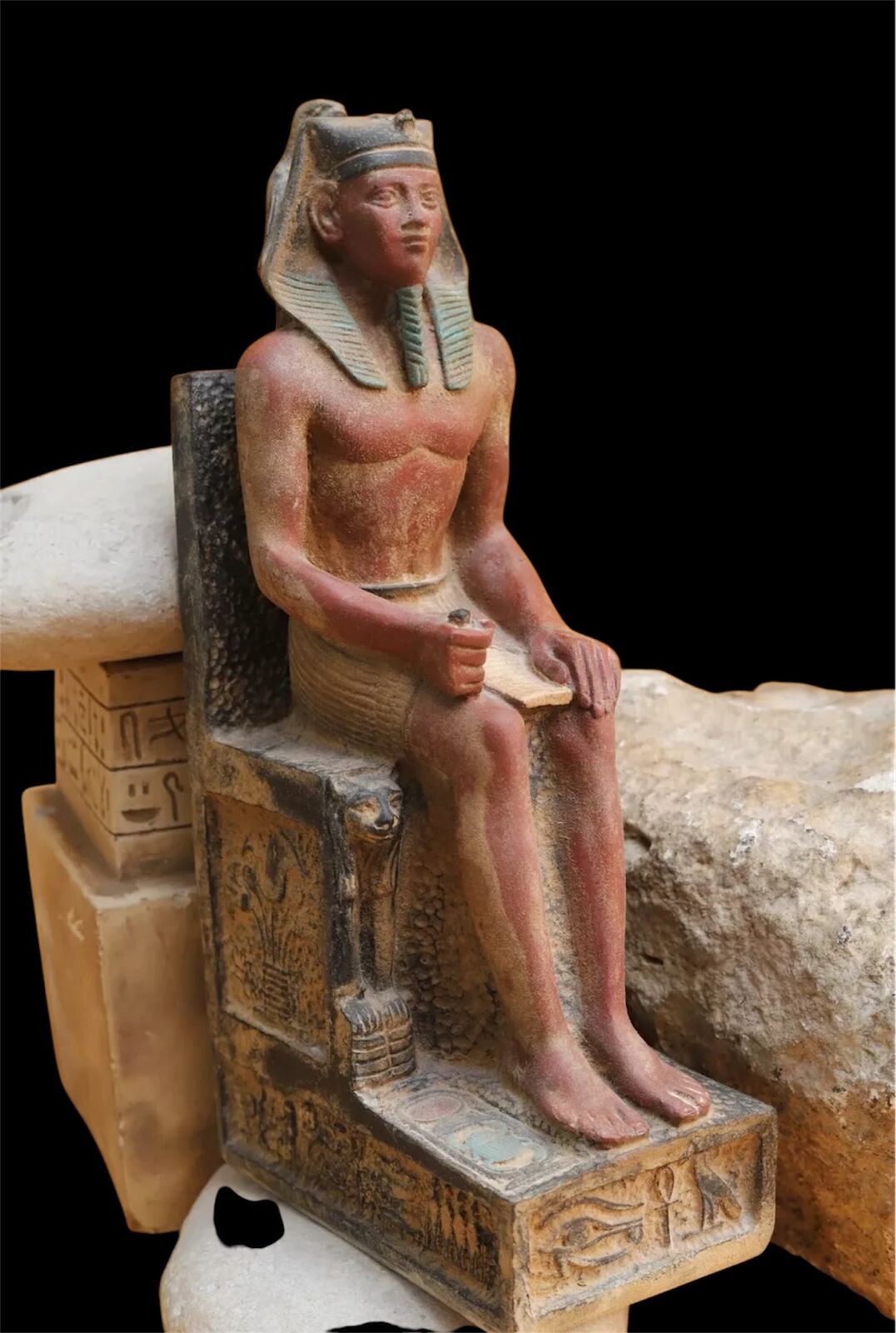 Antique Egyptian Statue of King Khafre Authentic Ancient Egyptian Antiquities BC