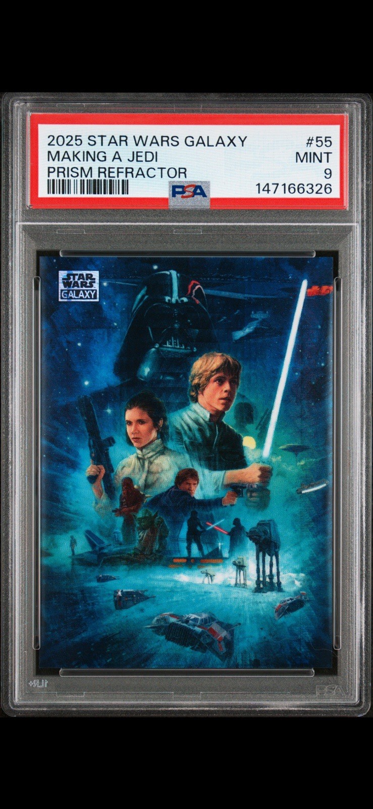 2025 Topps Star Wars Galaxy Making A Jedi #55 Prism Refractor PSA 9 Mint 🔥 🔥