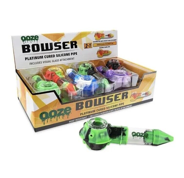 Case Of Ooze Bowser Silicone Tobacco Pipe 12x
