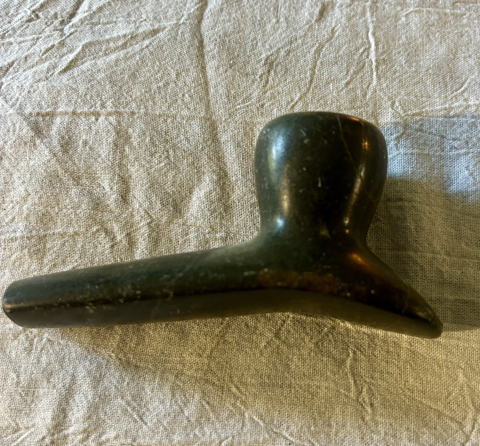 Exceptionally Fine Steatite Pipe ceremonial.  Native American   / Indian 4” Long