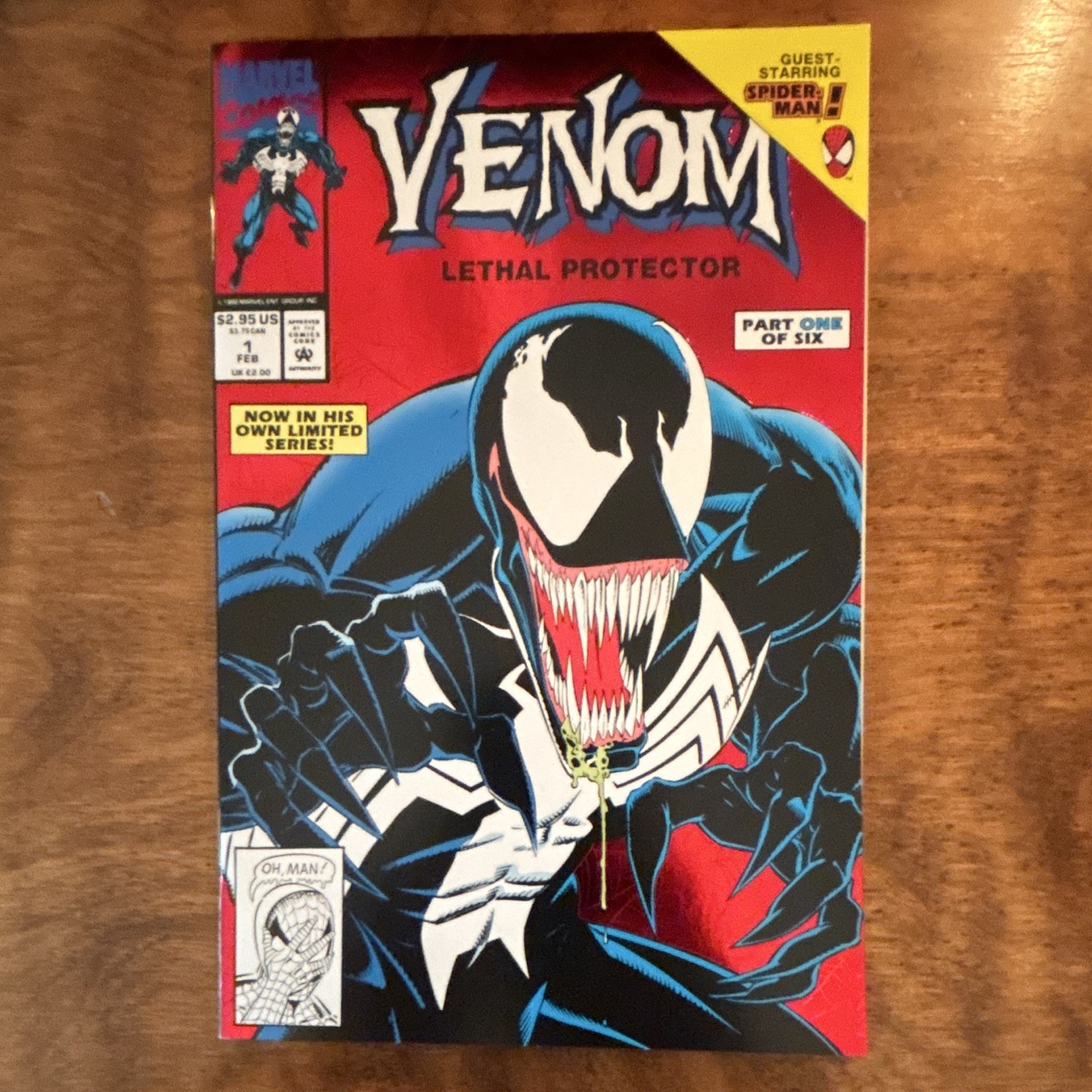 Venom Lethal Protector #1 (1993) Red Foil Michelinie Bagley NM− 9.2